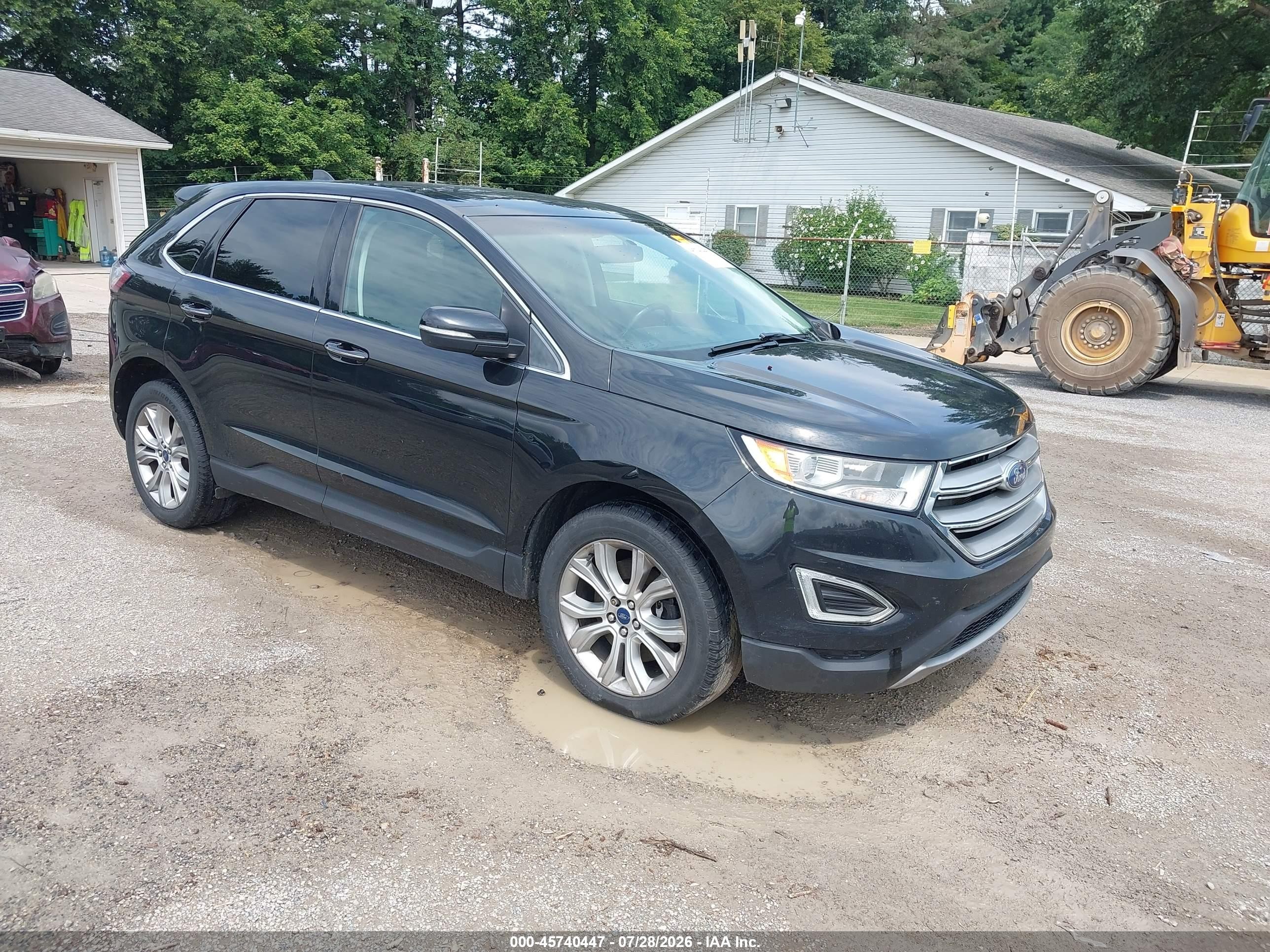 2015 Ford Edge Titanium Black vin: 2FMTK3K81FBB58510