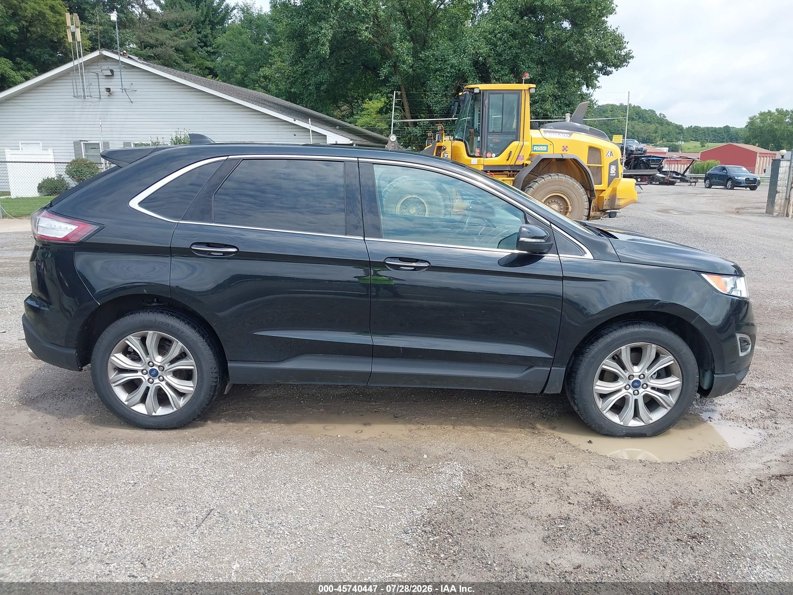 2015 Ford Edge Titanium Black vin: 2FMTK3K81FBB58510