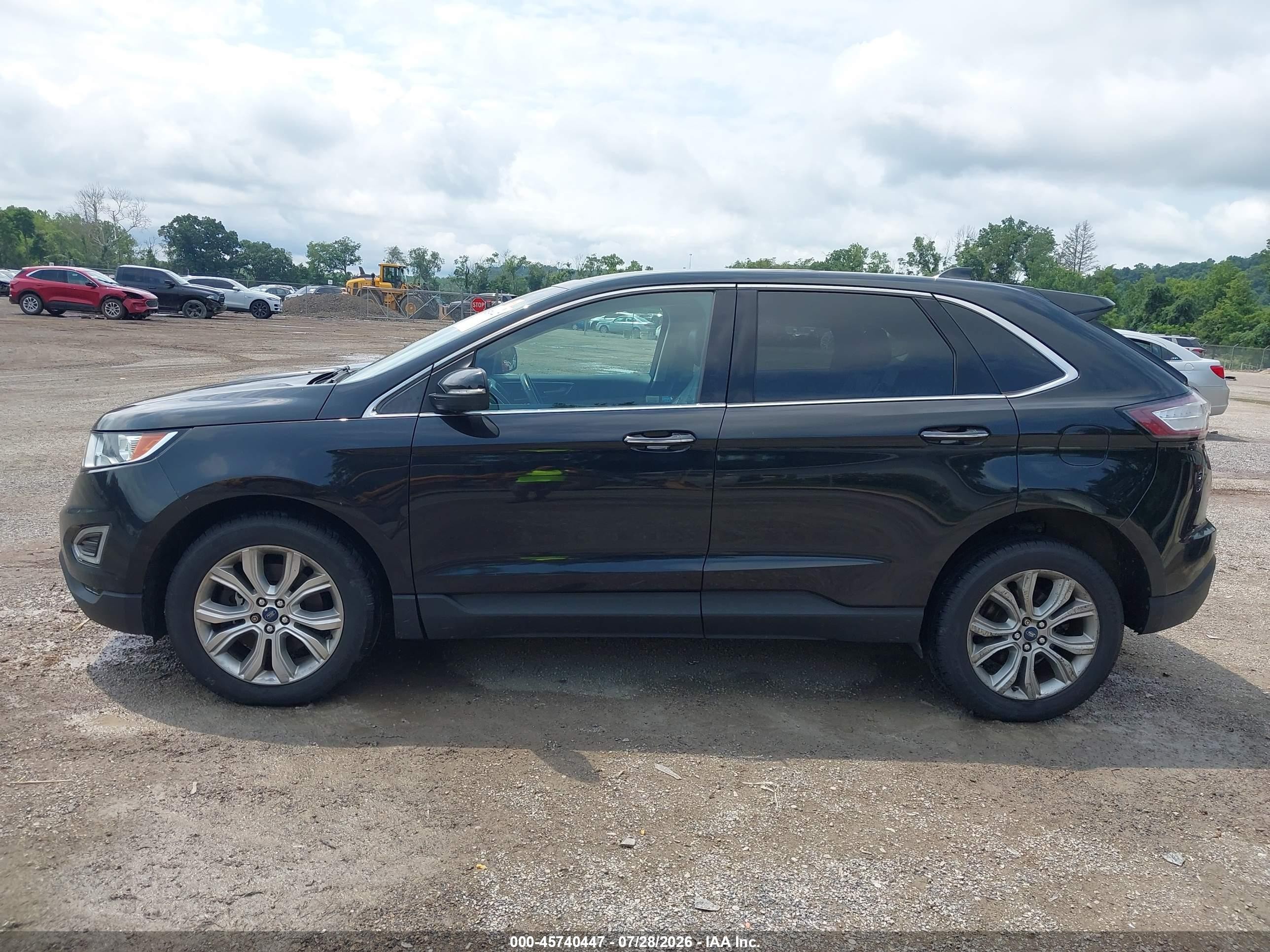 2015 Ford Edge Titanium Black vin: 2FMTK3K81FBB58510