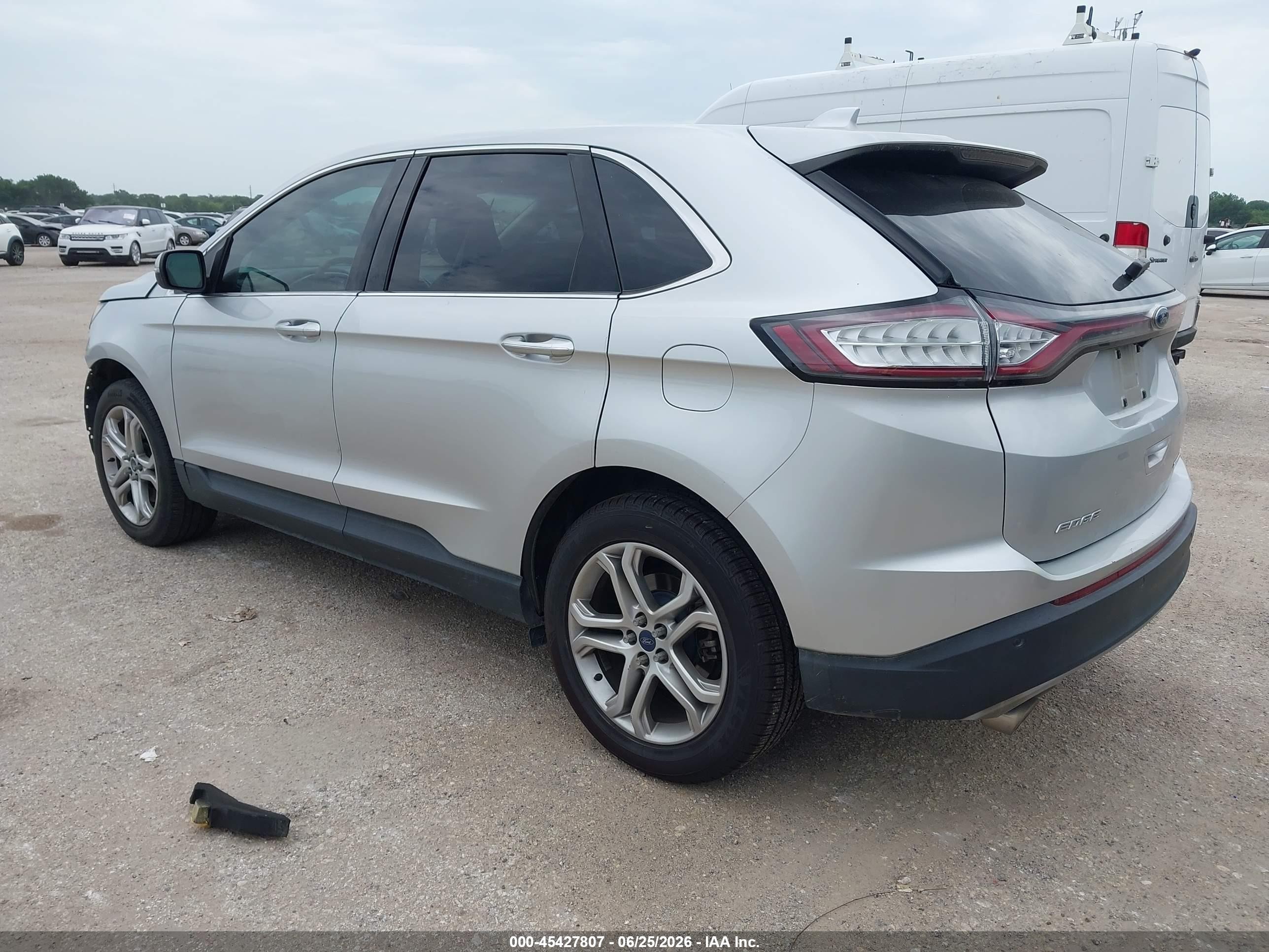 2015 Ford Edge Titanium Silver vin: 2FMTK3K81FBB60290