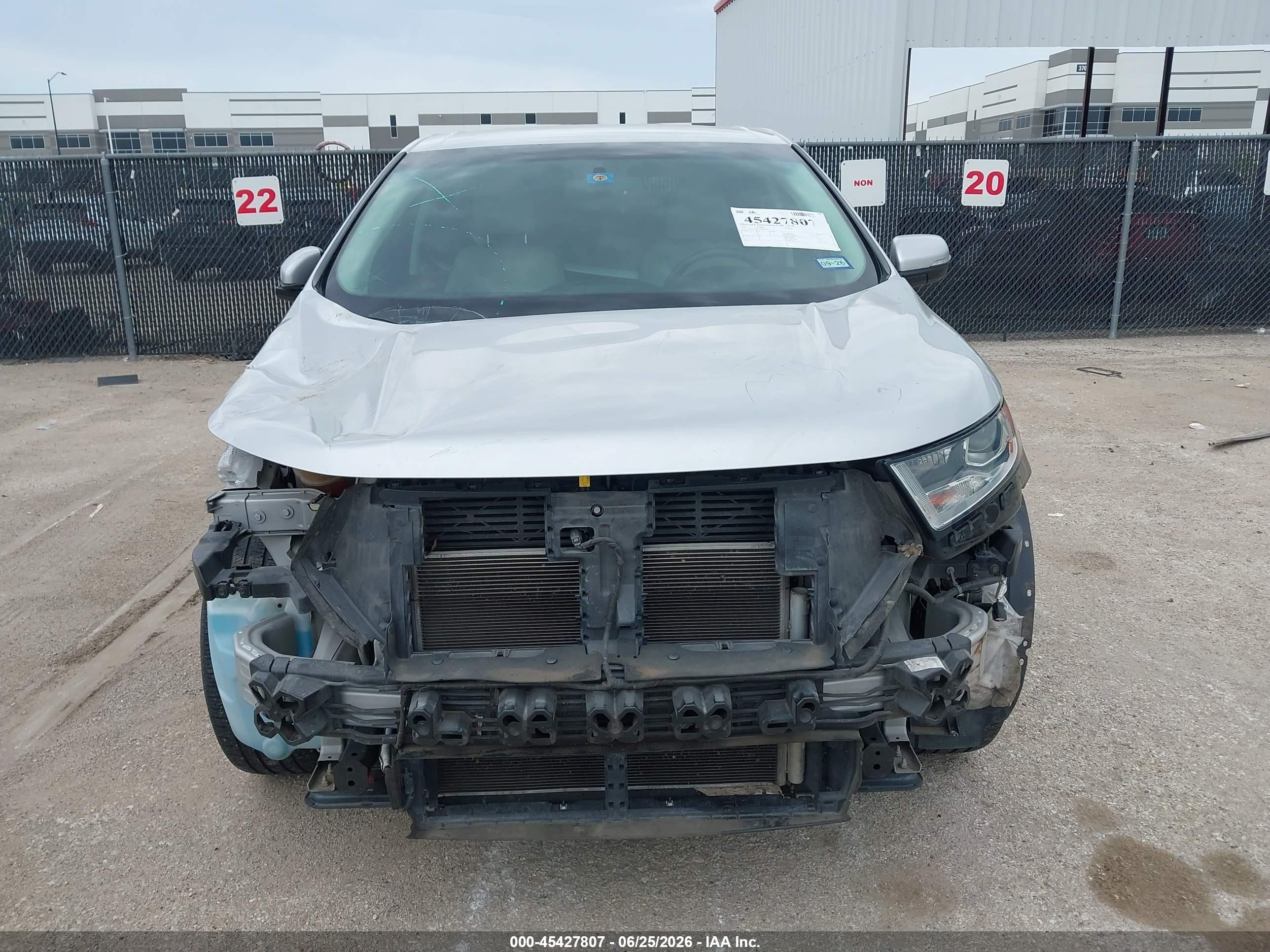 2015 Ford Edge Titanium Silver vin: 2FMTK3K81FBB60290