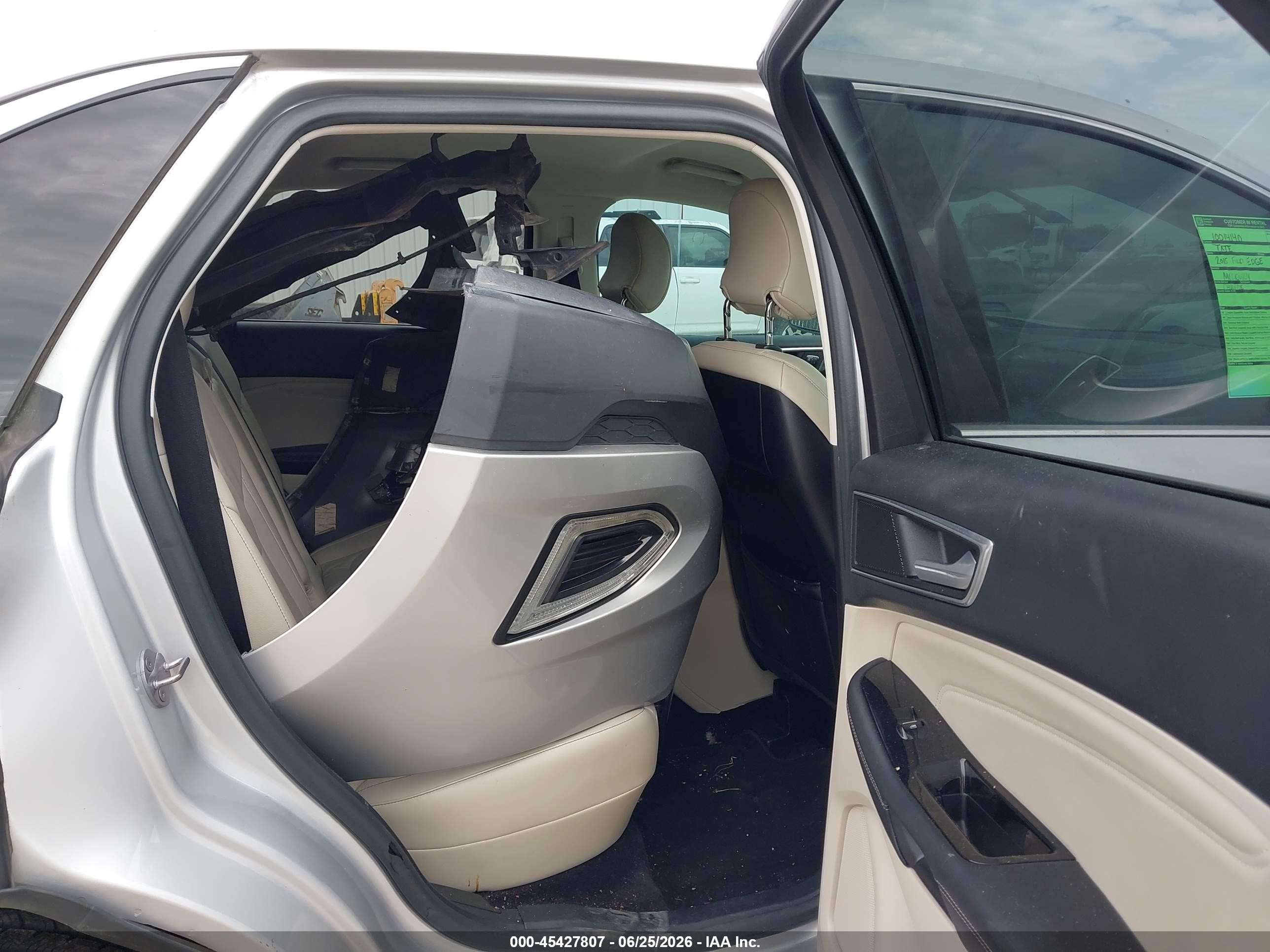 2015 Ford Edge Titanium Silver vin: 2FMTK3K81FBB60290