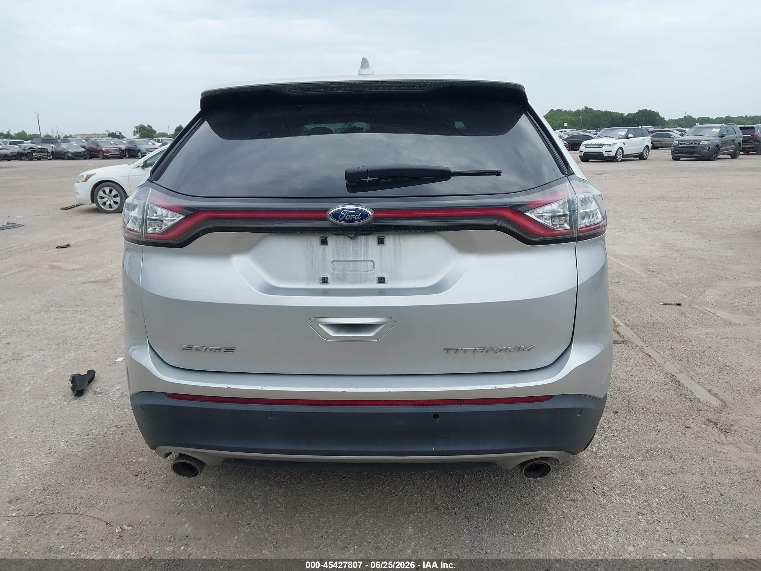 2015 Ford Edge Titanium Silver vin: 2FMTK3K81FBB60290