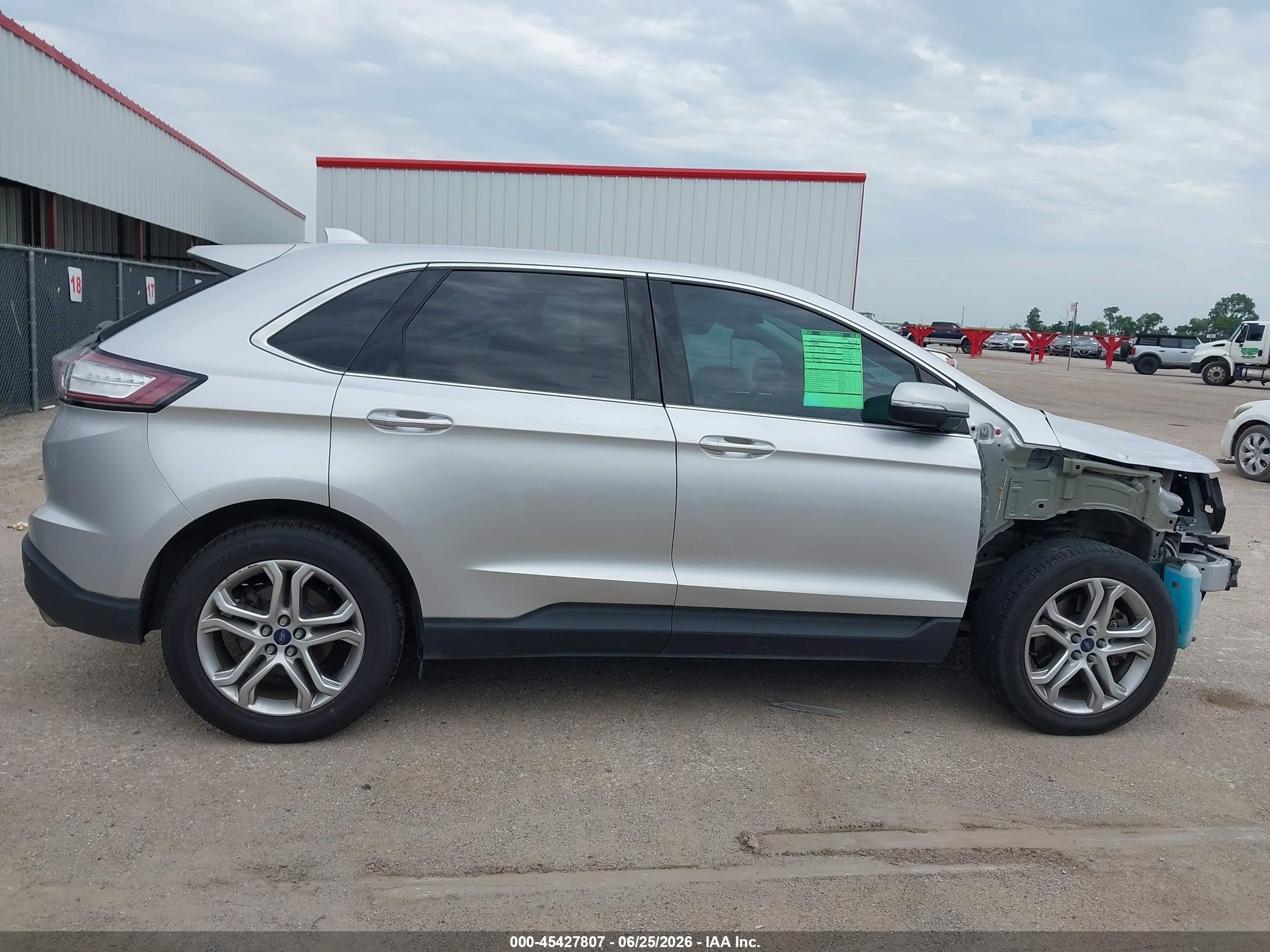 2015 Ford Edge Titanium Silver vin: 2FMTK3K81FBB60290