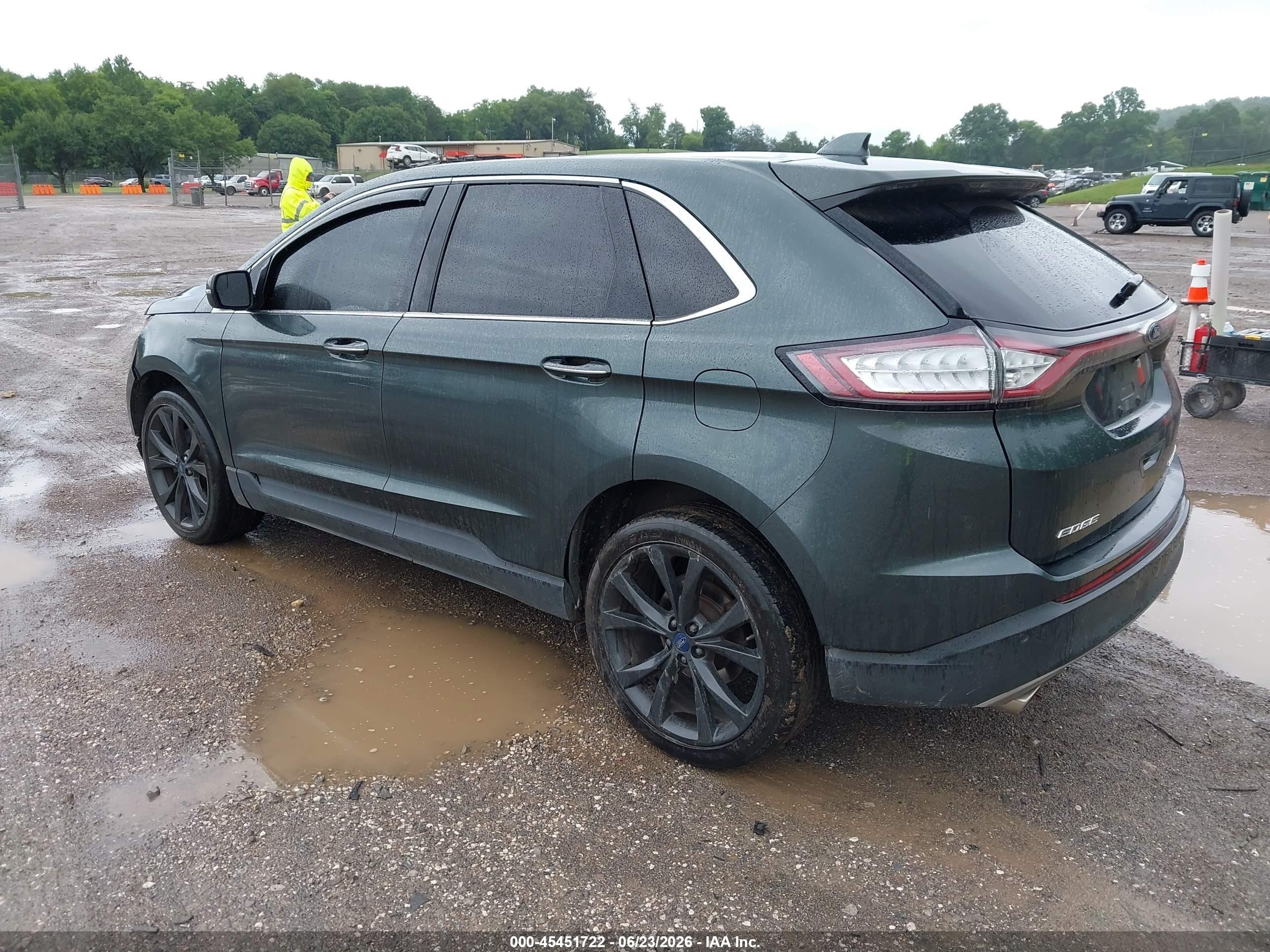 2015 Ford Edge Titanium Gray vin: 2FMTK3K81FBB61374