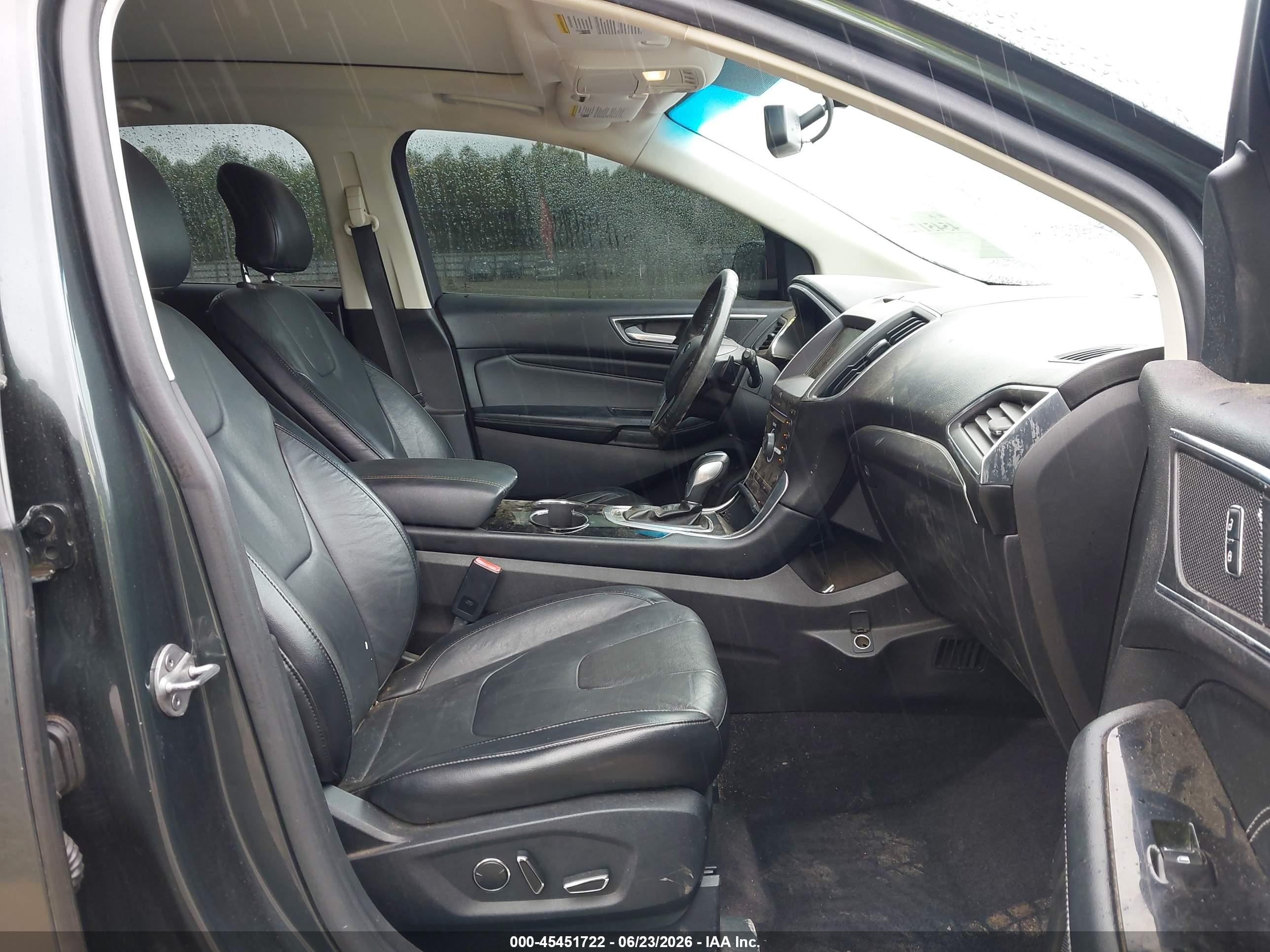 2015 Ford Edge Titanium Gray vin: 2FMTK3K81FBB61374