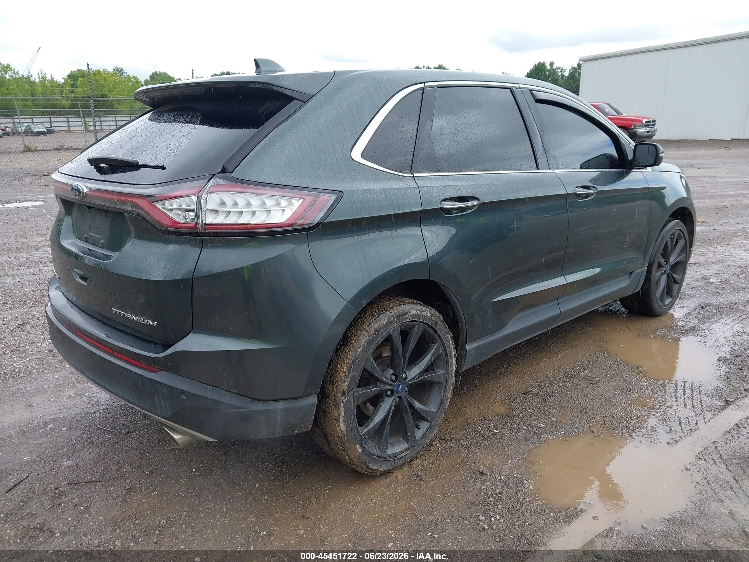 2015 Ford Edge Titanium Gray vin: 2FMTK3K81FBB61374