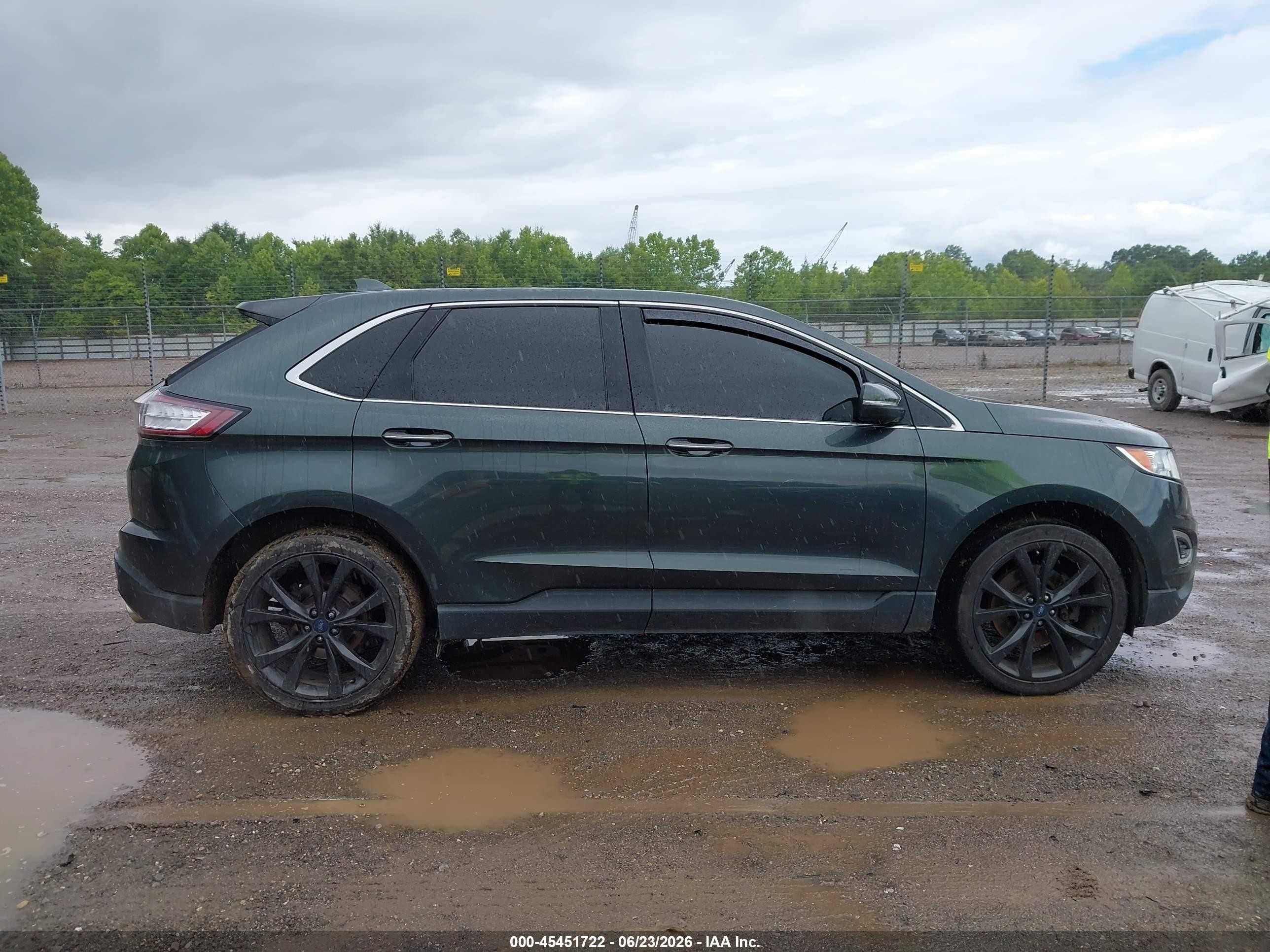 2015 Ford Edge Titanium Gray vin: 2FMTK3K81FBB61374