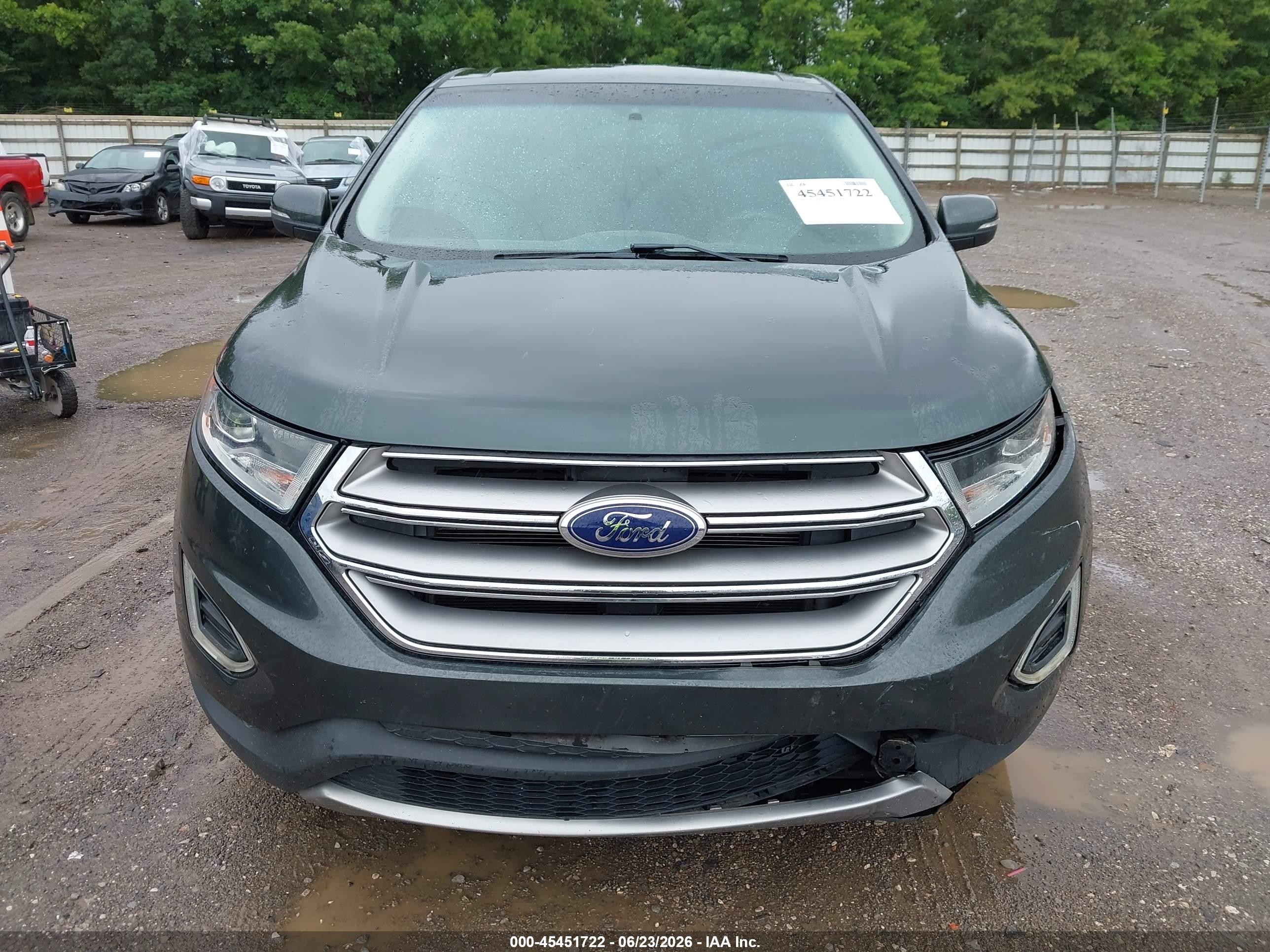 2015 Ford Edge Titanium Gray vin: 2FMTK3K81FBB61374