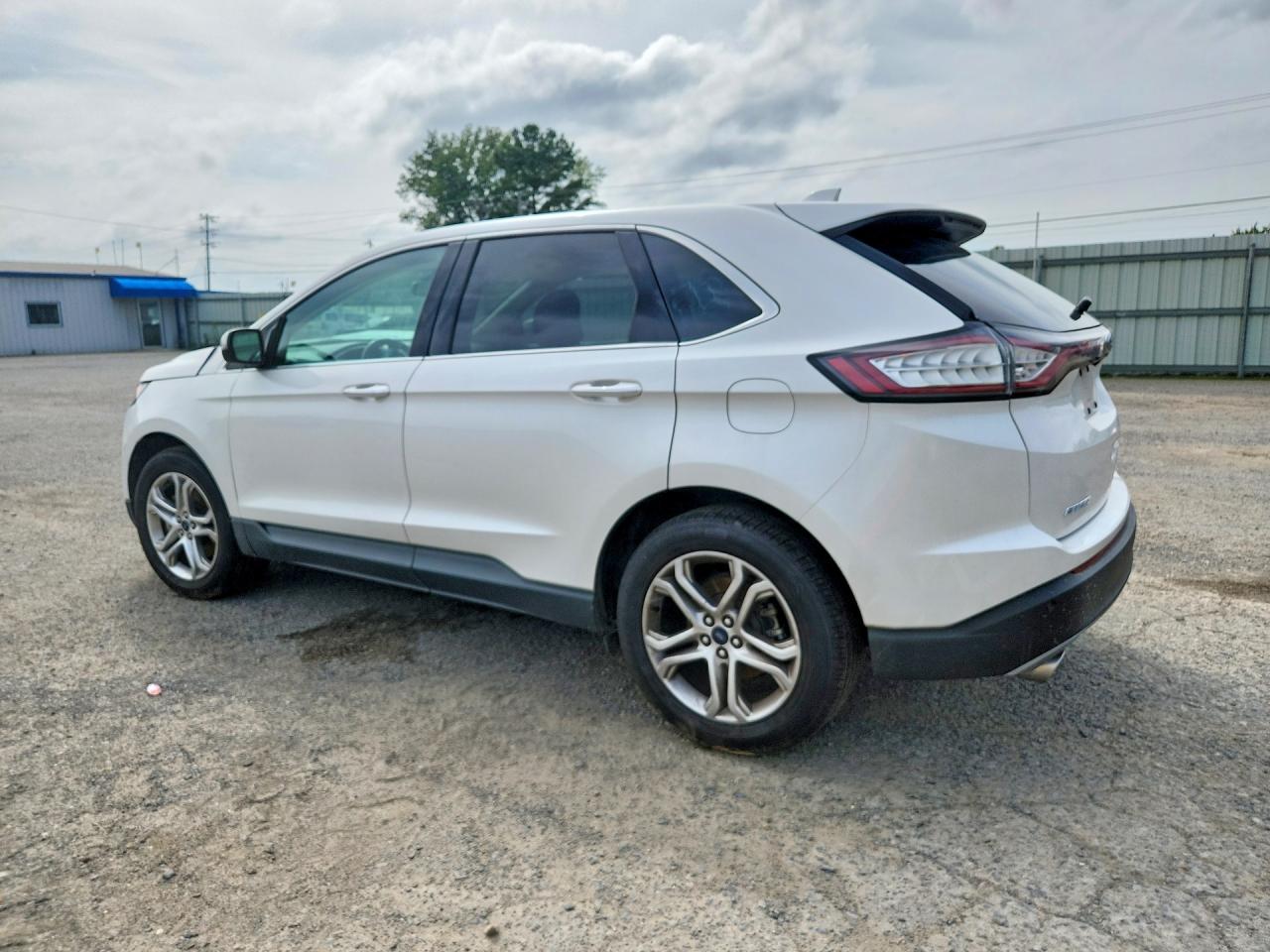 2015 Ford Edge Titanium White vin: 2FMTK3K81FBC20360