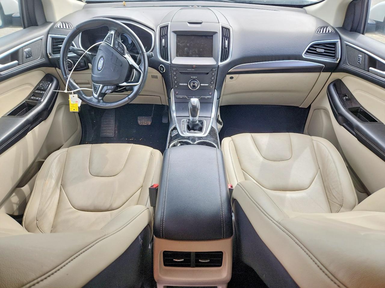2015 Ford Edge Titanium White vin: 2FMTK3K81FBC20360