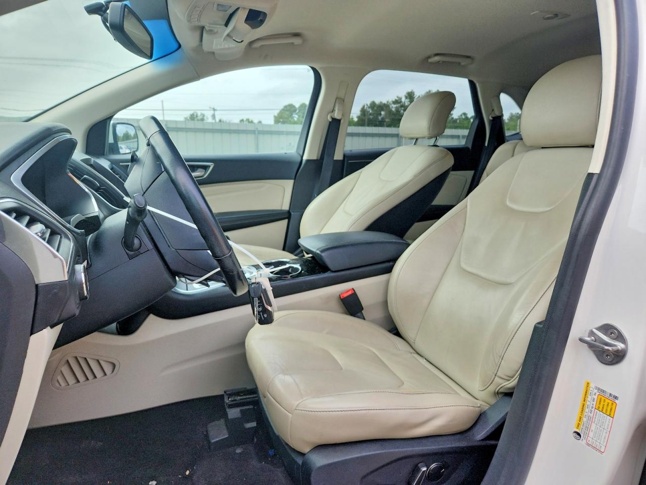 2015 Ford Edge Titanium White vin: 2FMTK3K81FBC20360