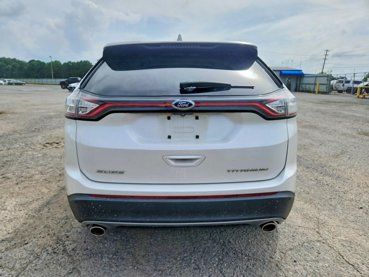 2015 Ford Edge Titanium White vin: 2FMTK3K81FBC20360
