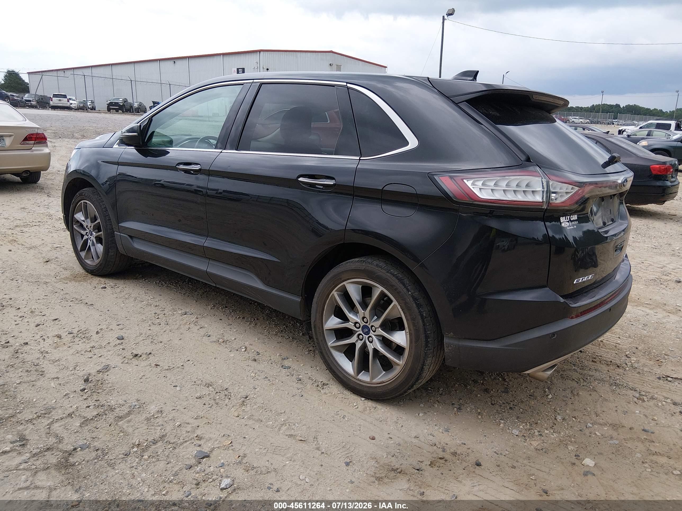 2015 Ford Edge Titanium Black vin: 2FMTK3K81FBC41192