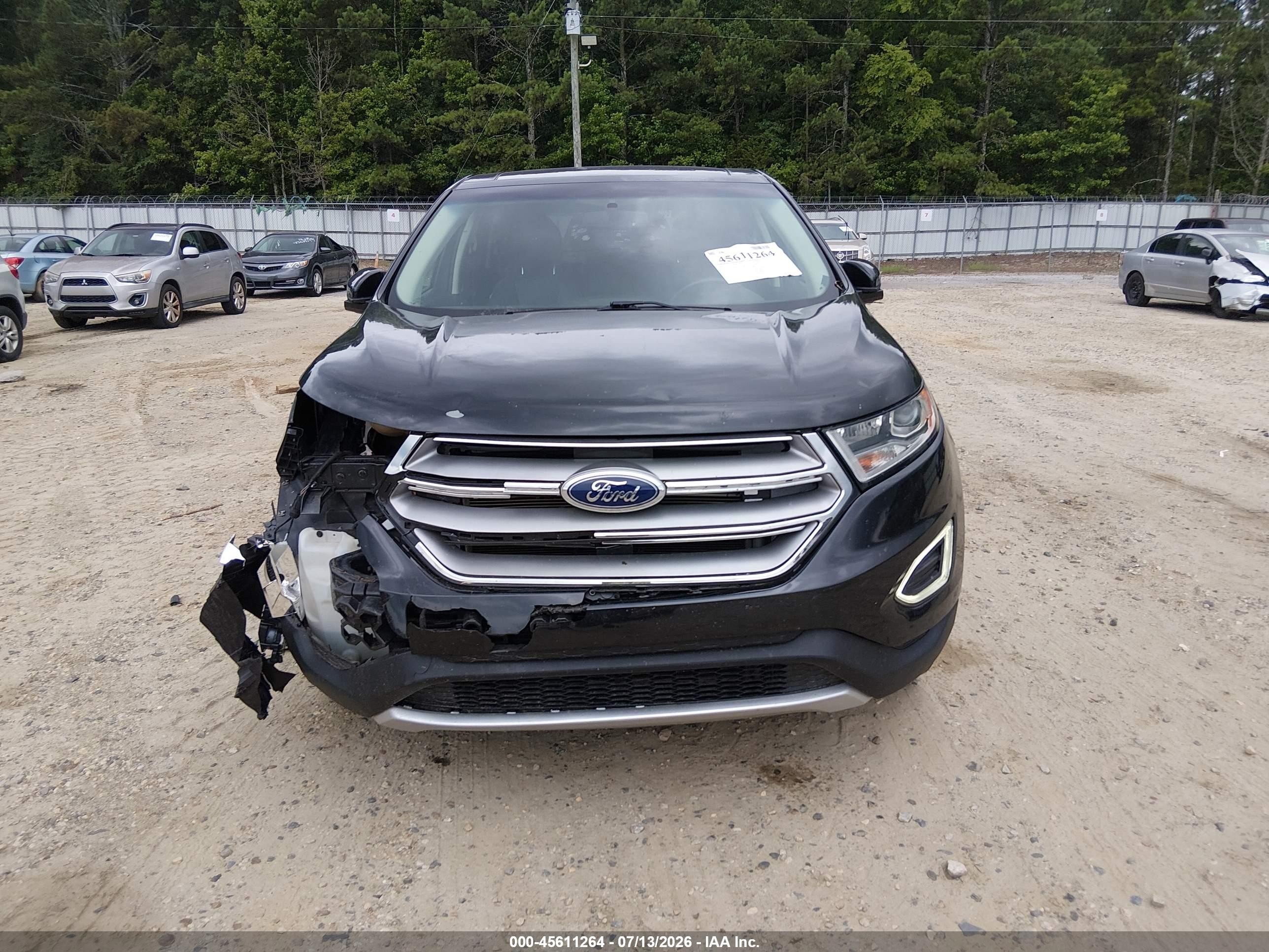 2015 Ford Edge Titanium Black vin: 2FMTK3K81FBC41192