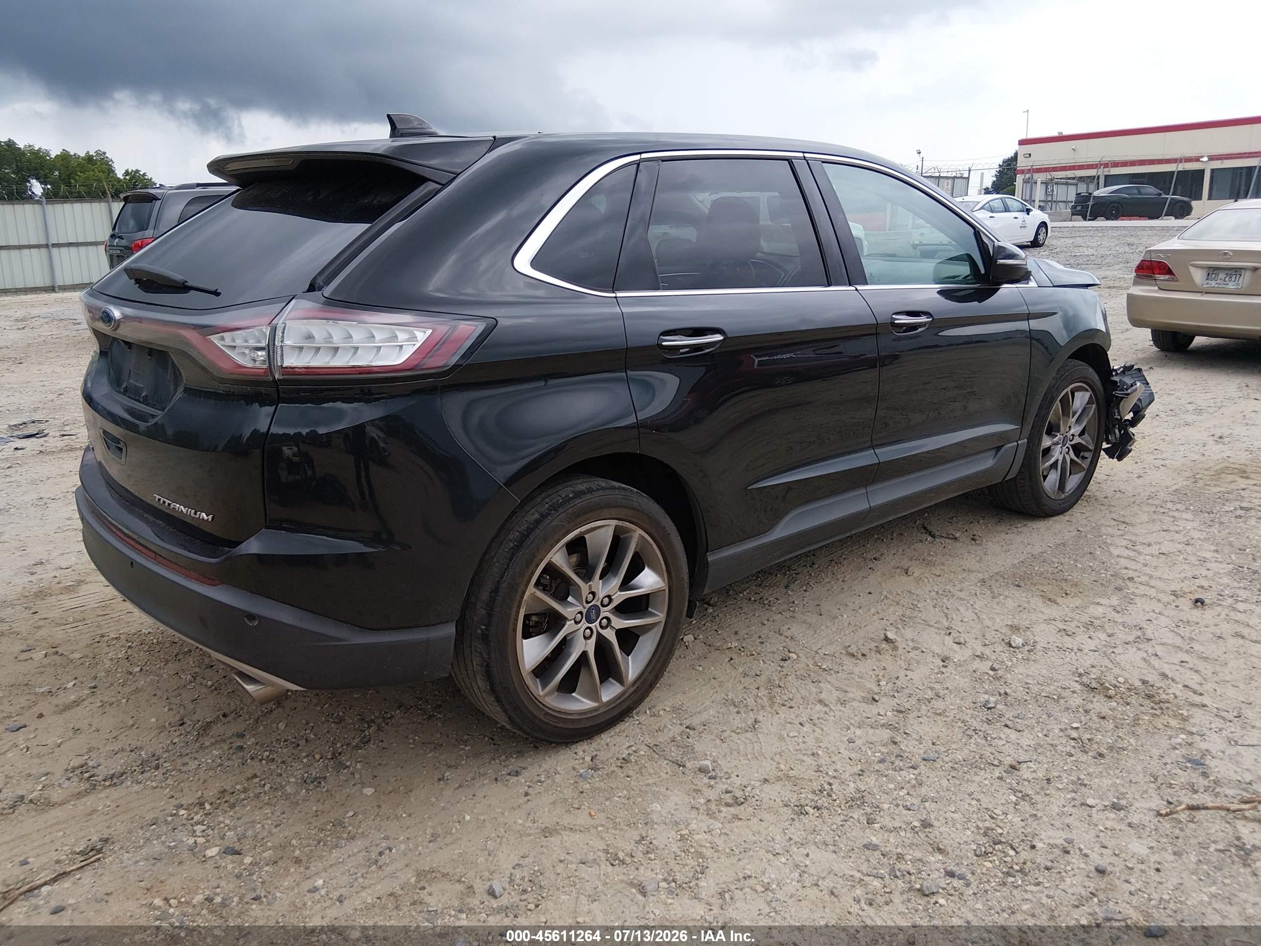 2015 Ford Edge Titanium Black vin: 2FMTK3K81FBC41192
