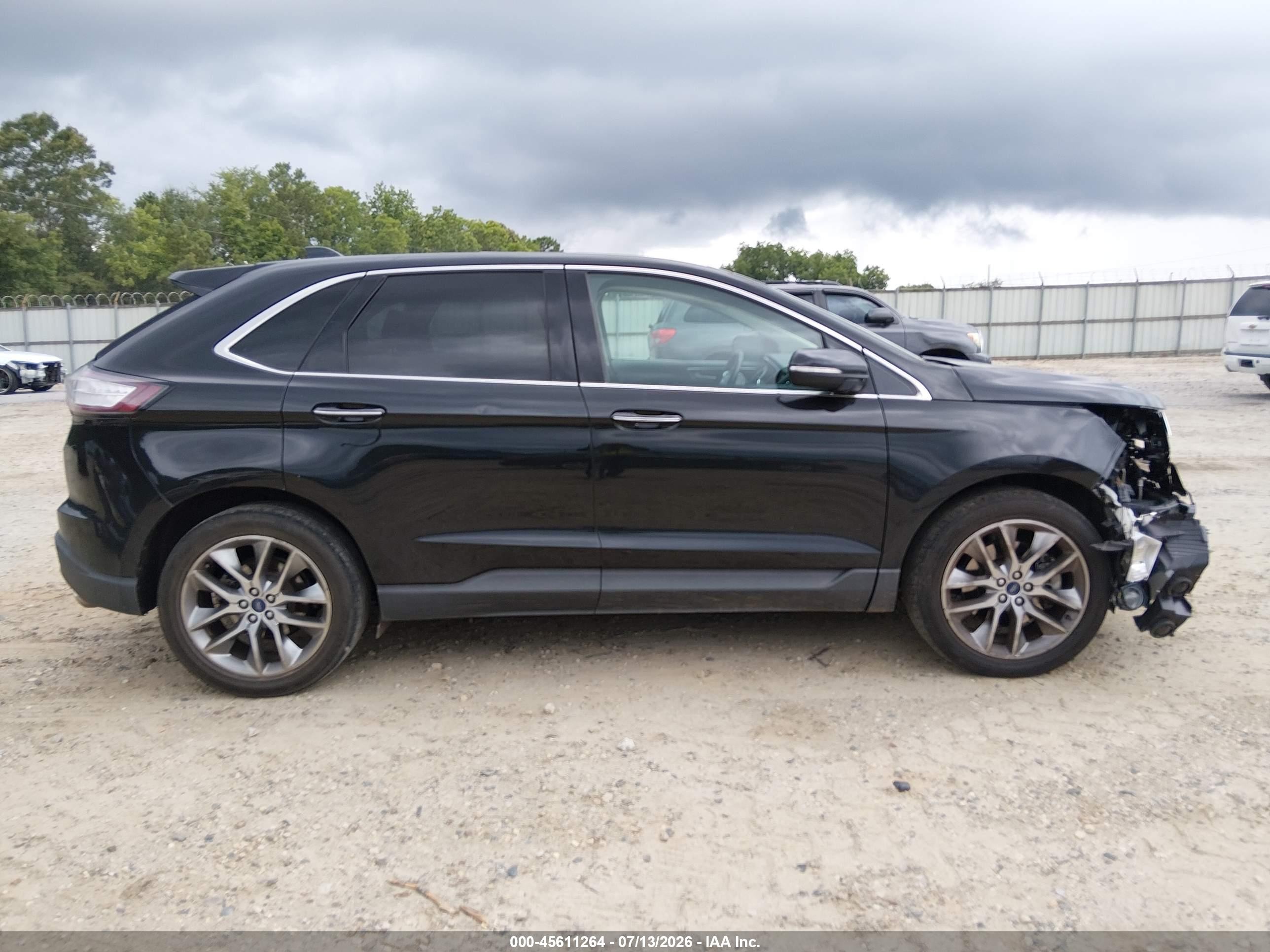 2015 Ford Edge Titanium Black vin: 2FMTK3K81FBC41192