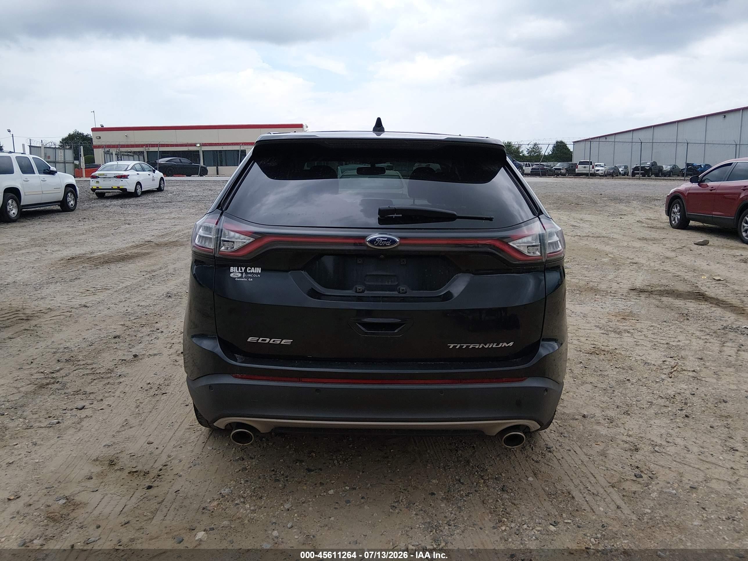 2015 Ford Edge Titanium Black vin: 2FMTK3K81FBC41192