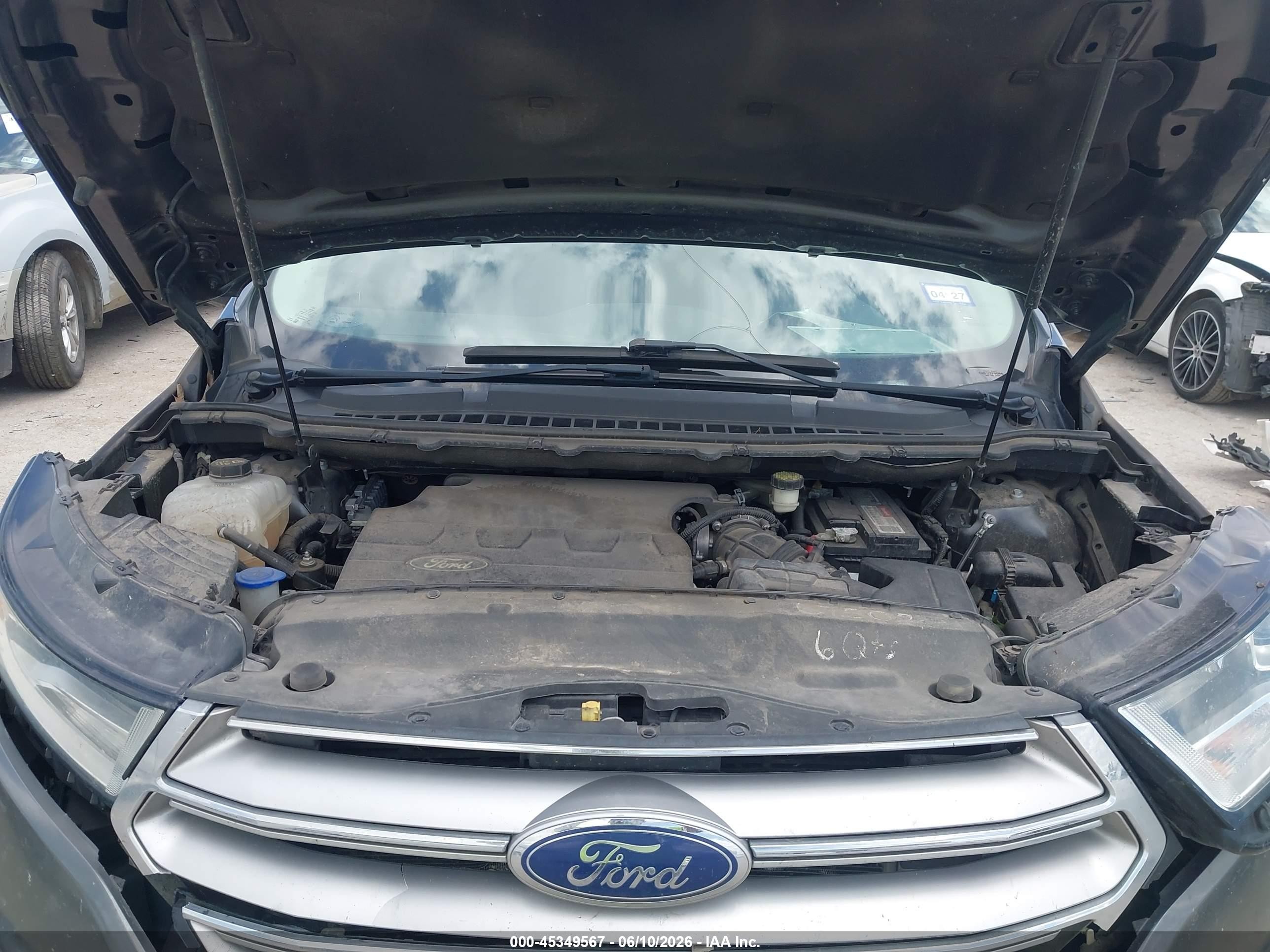 2015 Ford Edge Titanium Gray vin: 2FMTK3K82FBB27010