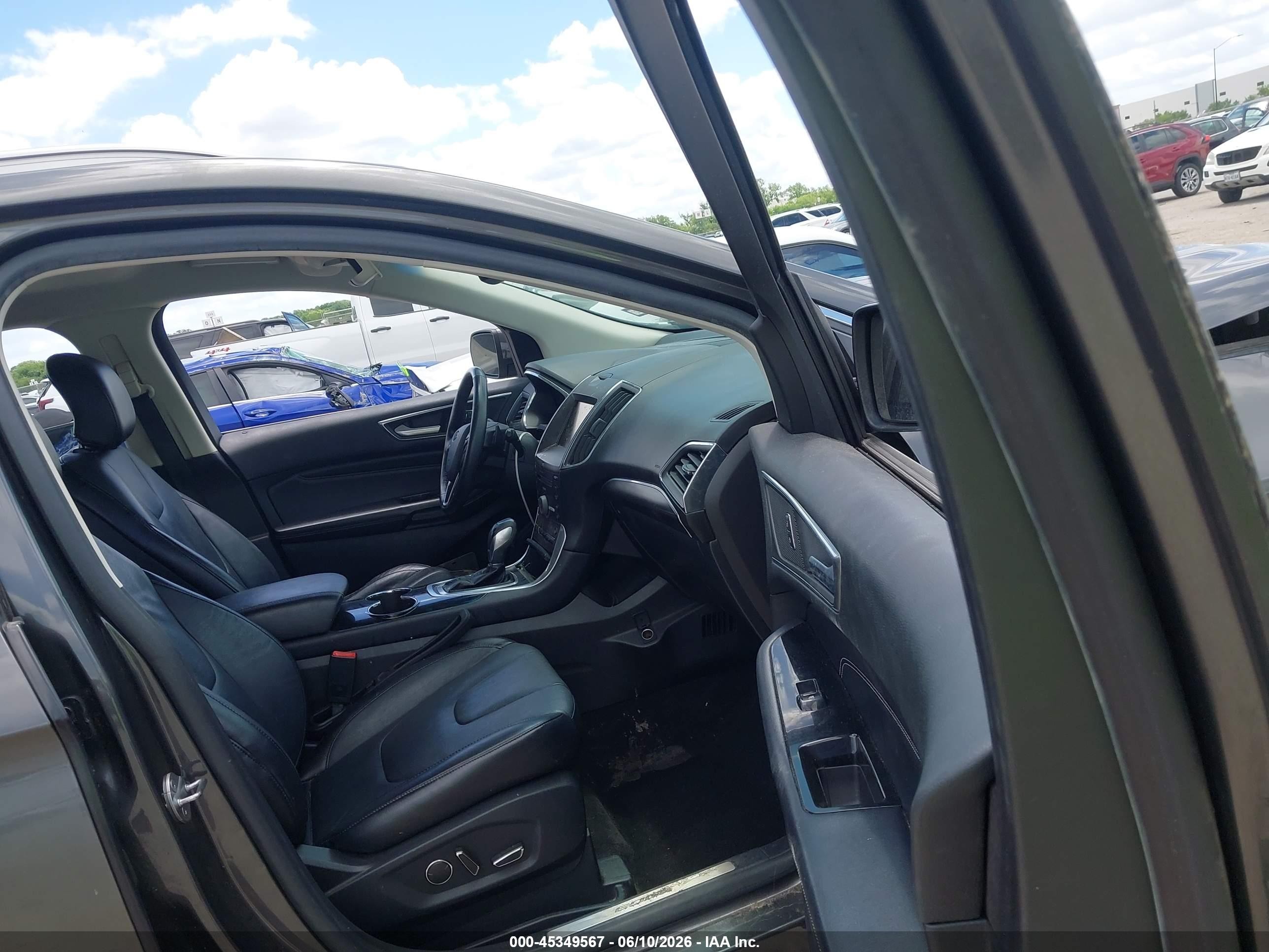 2015 Ford Edge Titanium Gray vin: 2FMTK3K82FBB27010