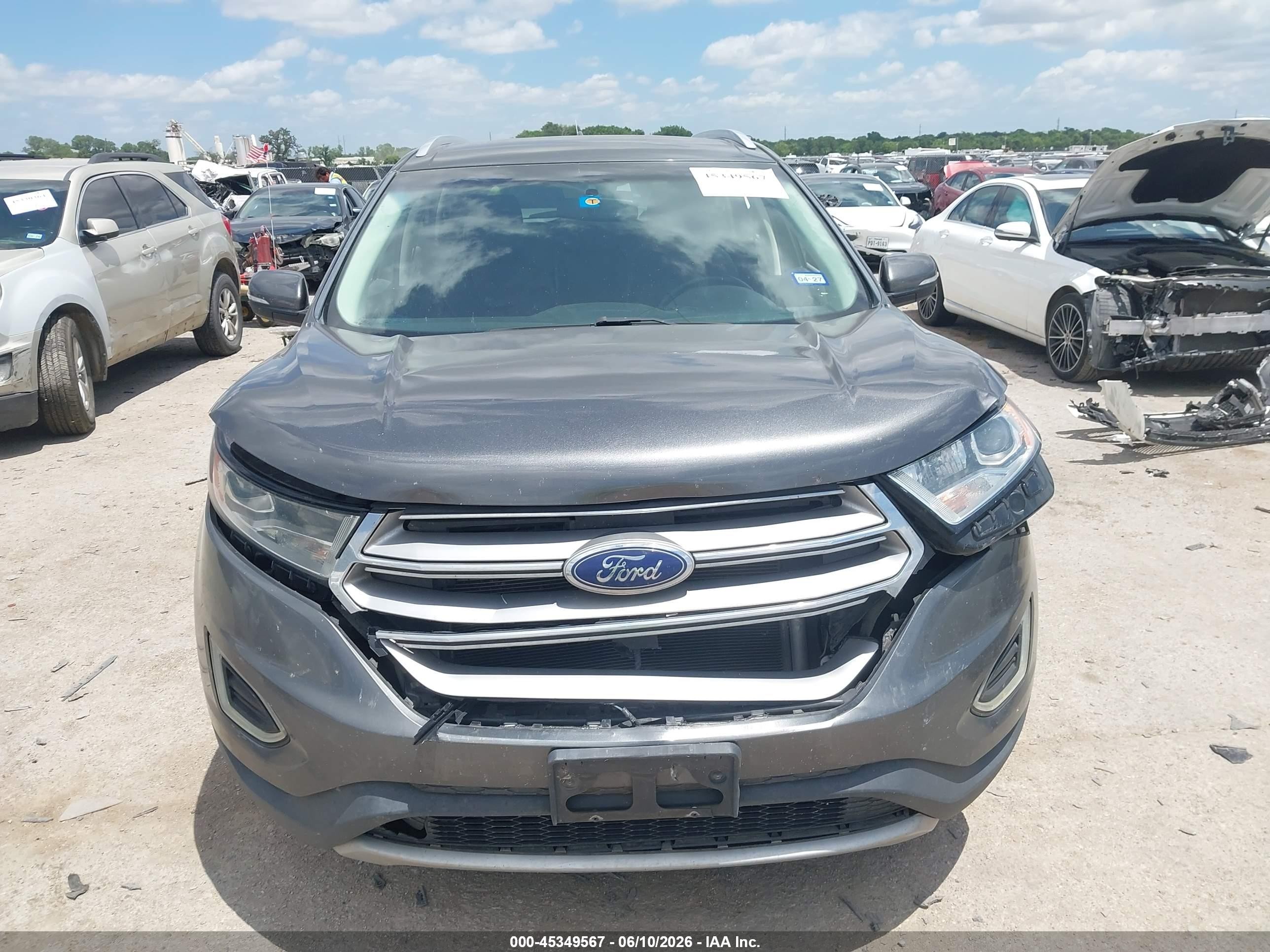 2015 Ford Edge Titanium Gray vin: 2FMTK3K82FBB27010