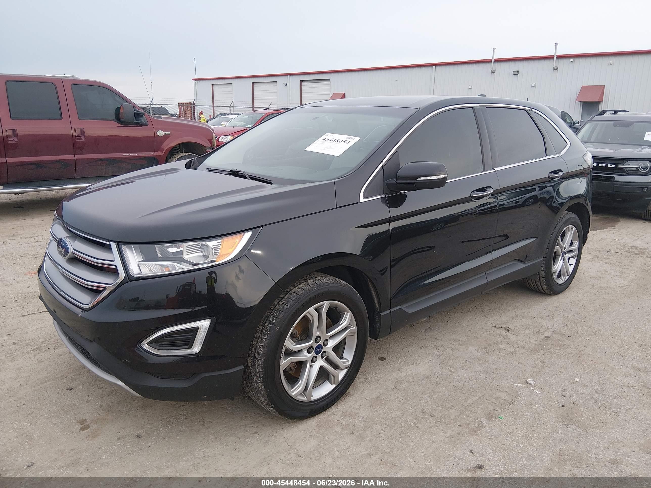 2015 Ford Edge Titanium Black vin: 2FMTK3K82FBB28710