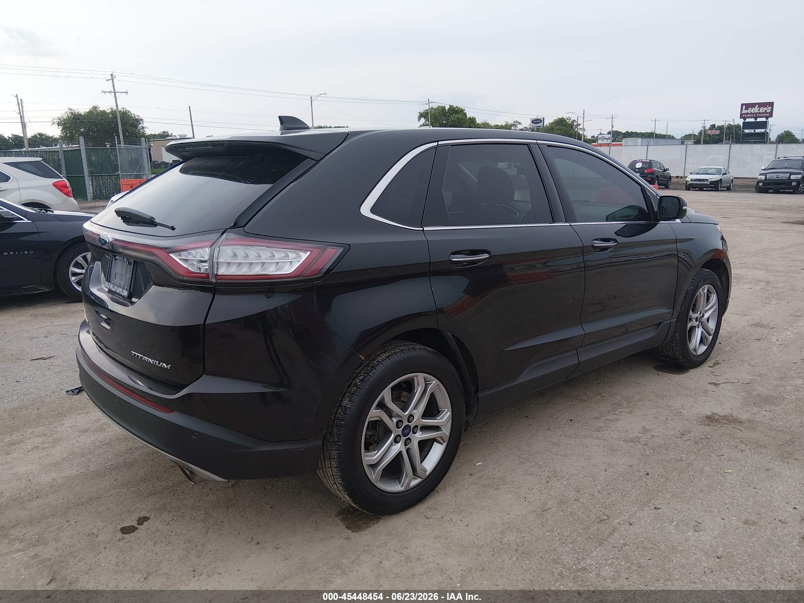 2015 Ford Edge Titanium Black vin: 2FMTK3K82FBB28710