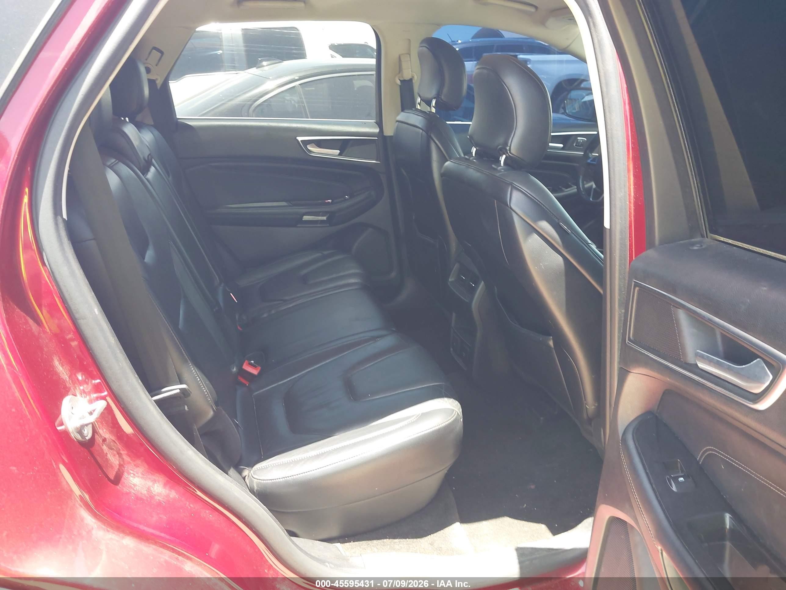 2015 Ford Edge Titanium Red vin: 2FMTK3K82FBB38444