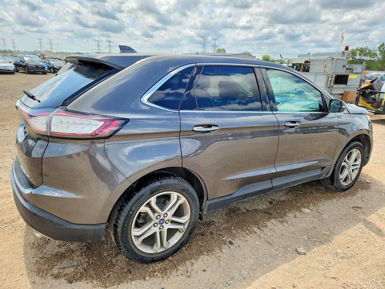 2015 Ford Edge Titanium Black vin: 2FMTK3K82FBB54921