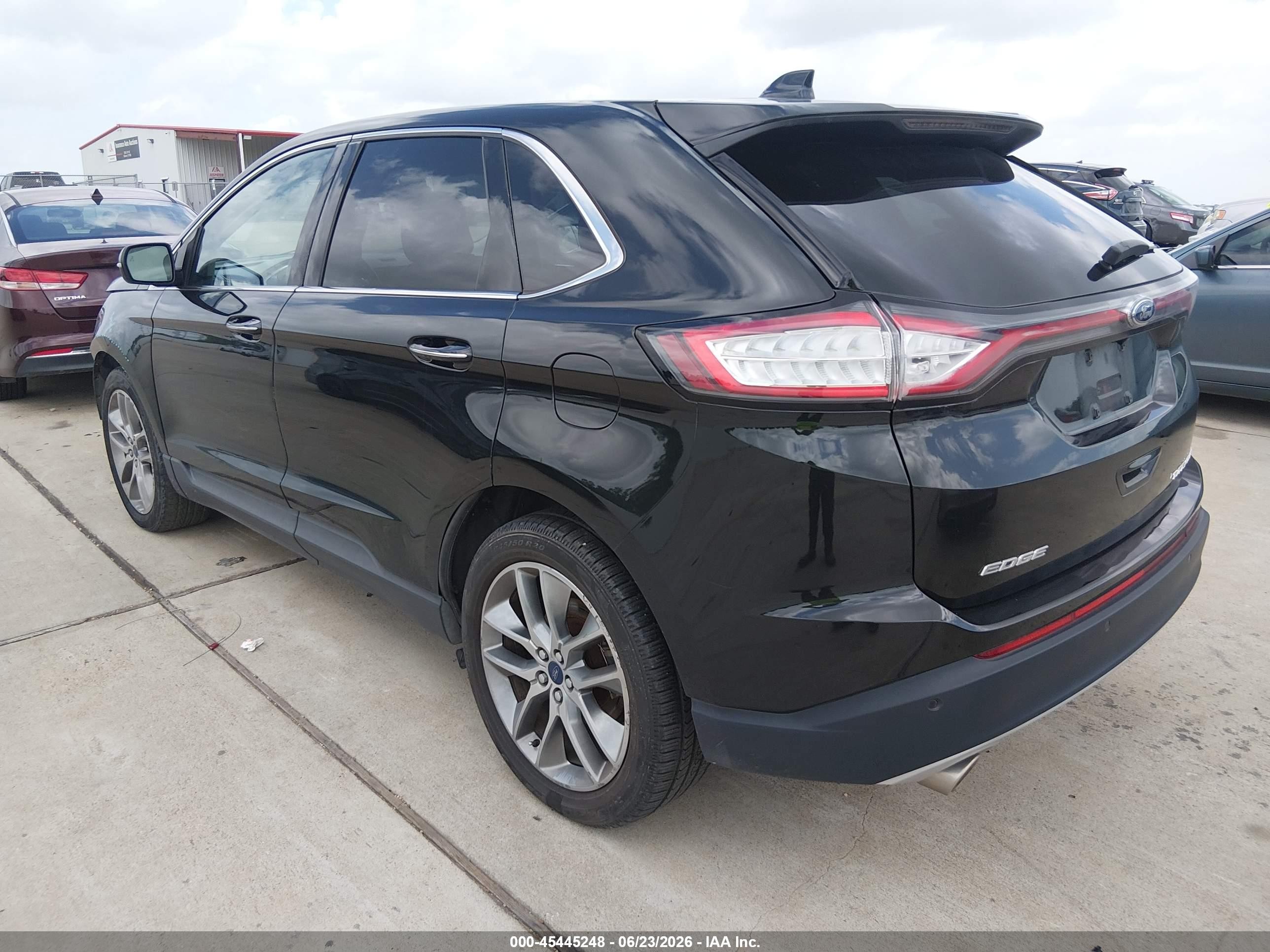 2015 Ford Edge Titanium Black vin: 2FMTK3K82FBC26362