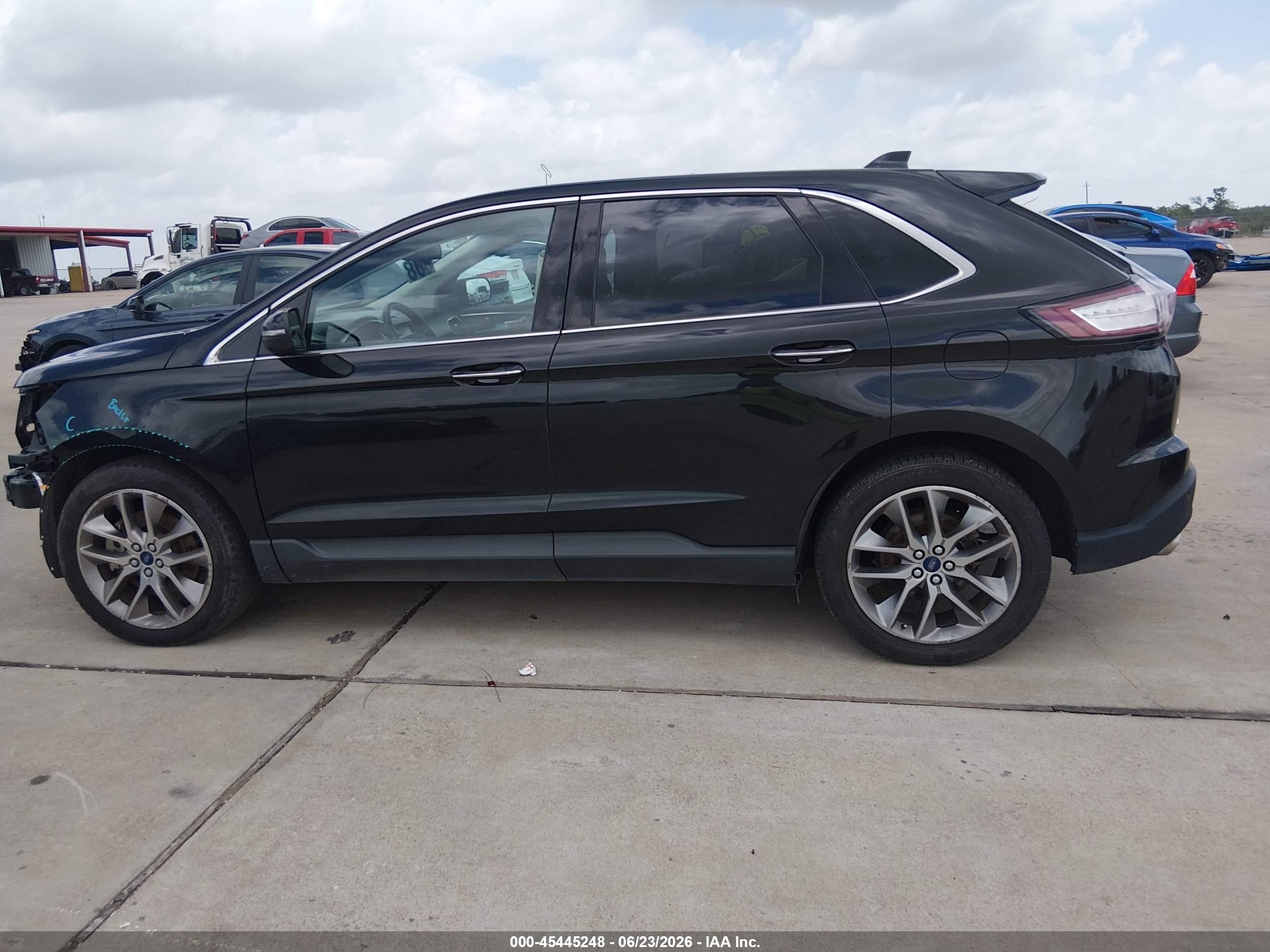 2015 Ford Edge Titanium Black vin: 2FMTK3K82FBC26362