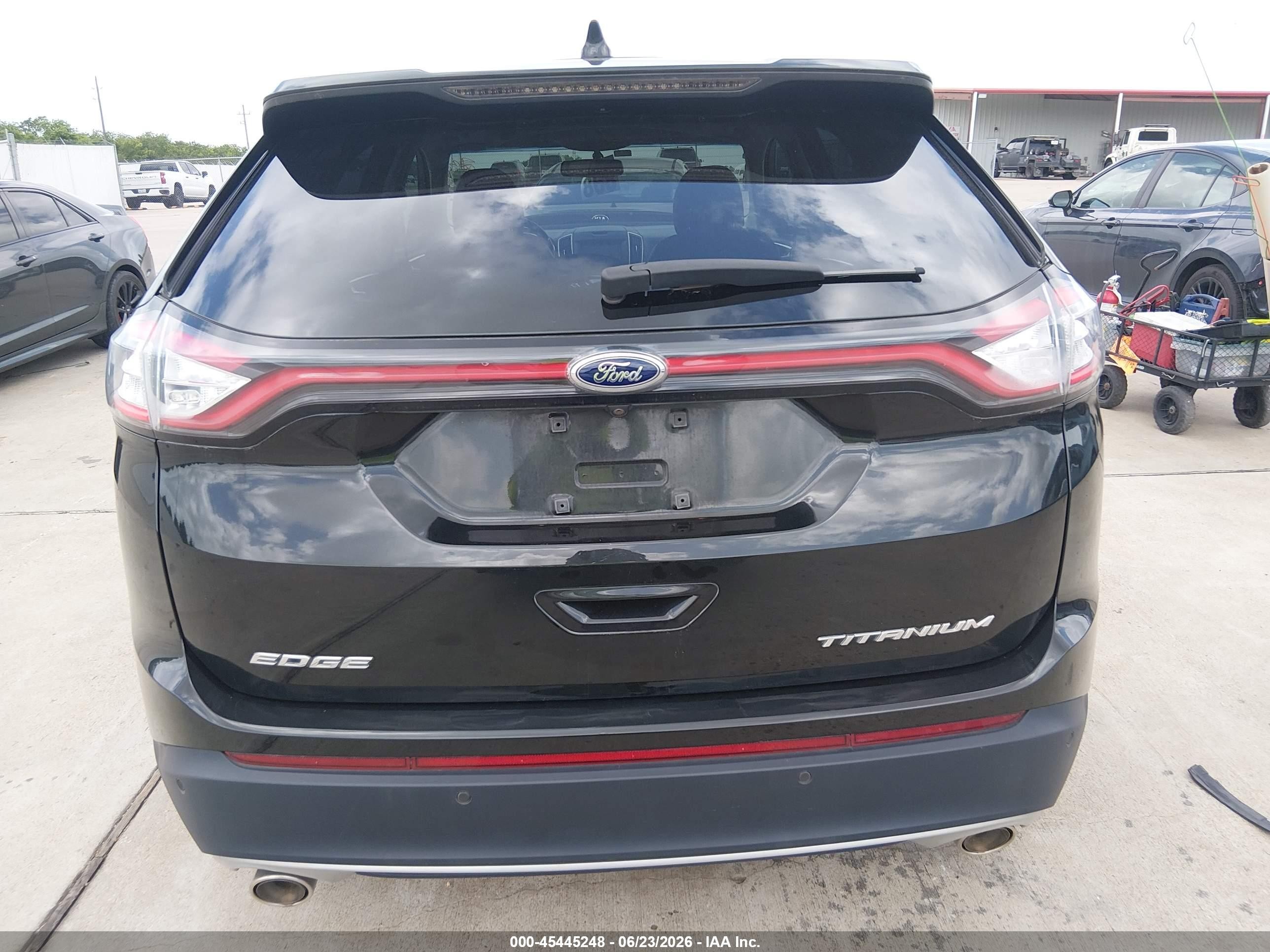 2015 Ford Edge Titanium Black vin: 2FMTK3K82FBC26362