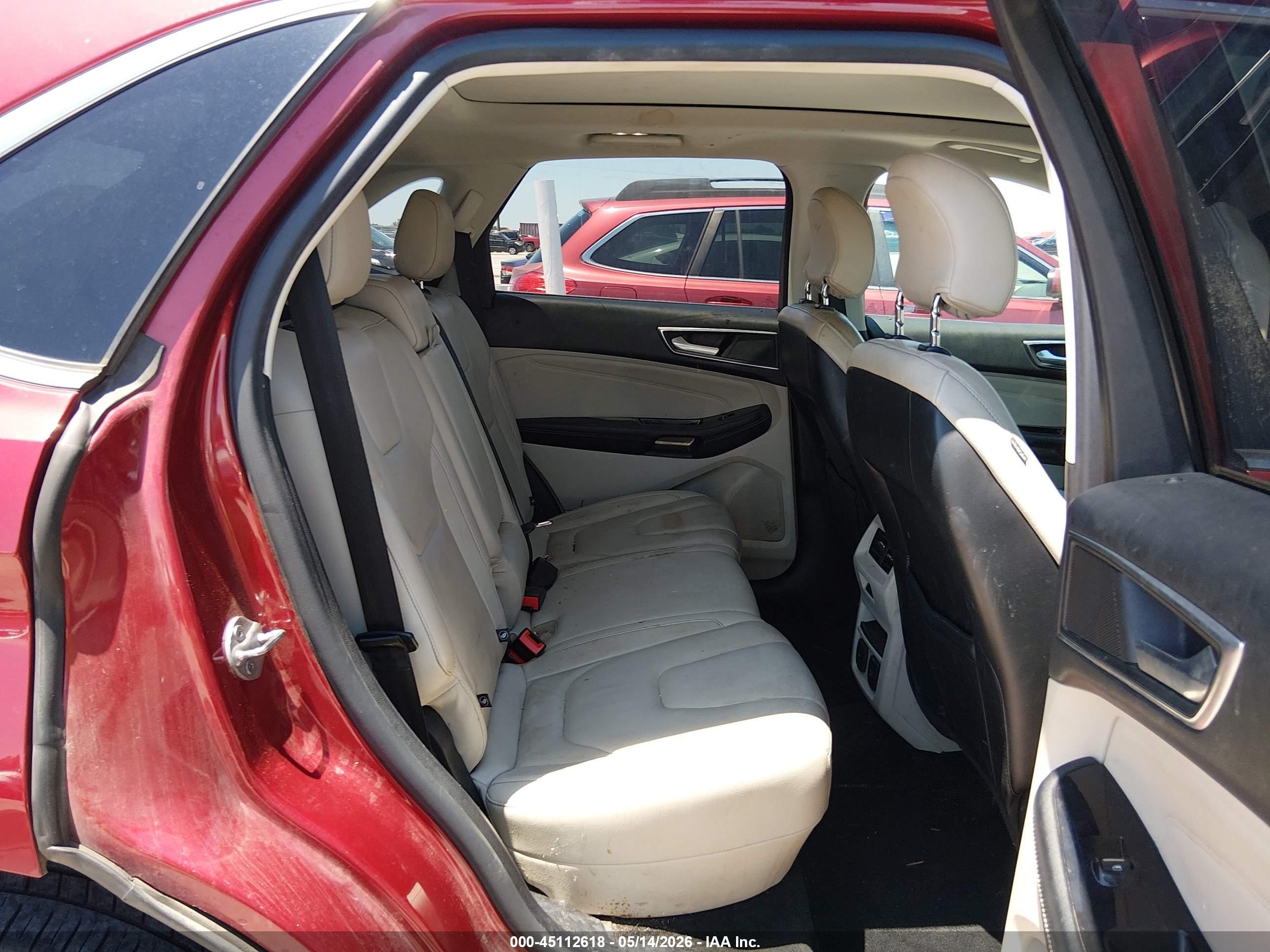 2015 Ford Edge Titanium Red vin: 2FMTK3K83FBB66558