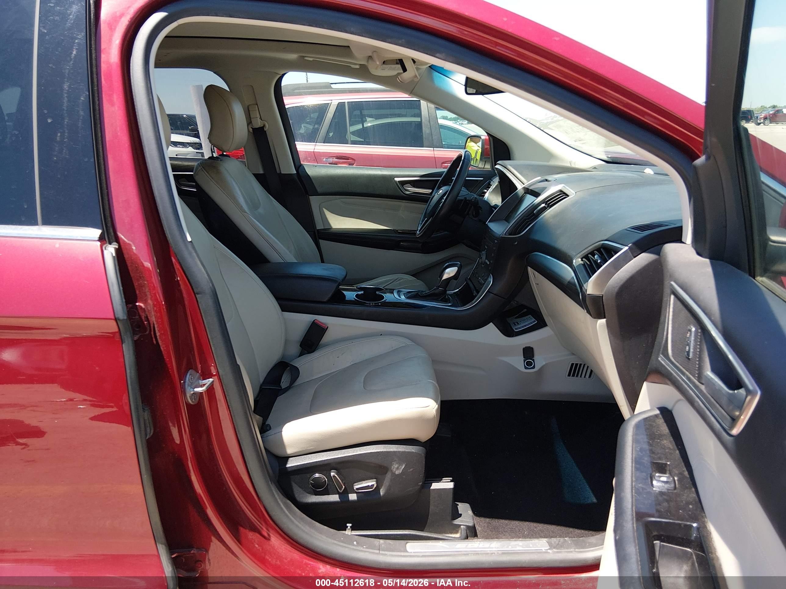 2015 Ford Edge Titanium Red vin: 2FMTK3K83FBB66558