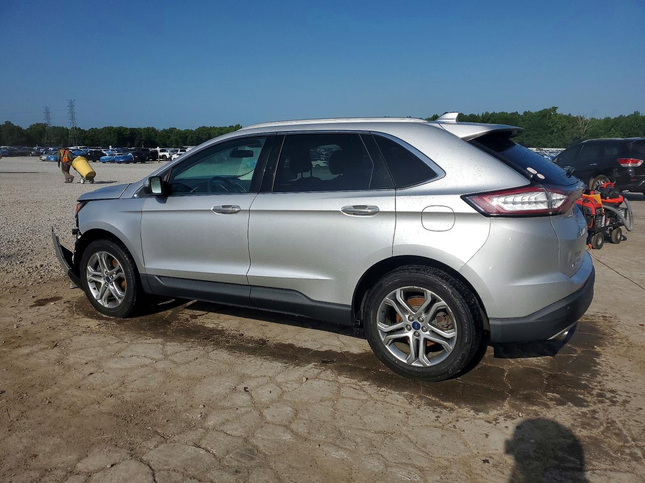 2015 Ford Edge Titanium Silver vin: 2FMTK3K85FBB26806