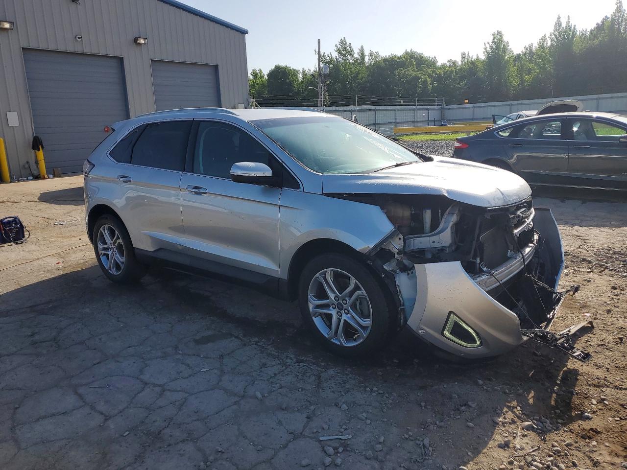 2015 Ford Edge Titanium Silver vin: 2FMTK3K85FBB26806