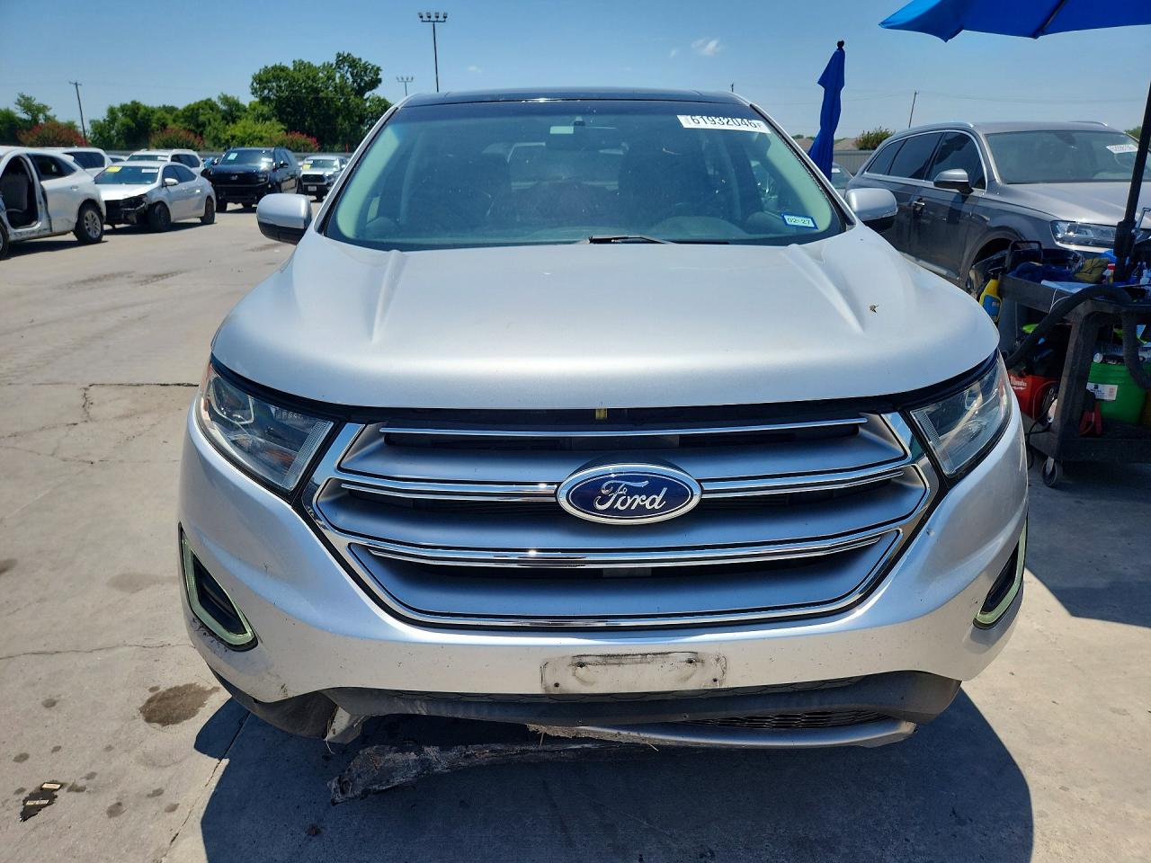 2015 Ford Edge Titanium Silver vin: 2FMTK3K85FBB31021