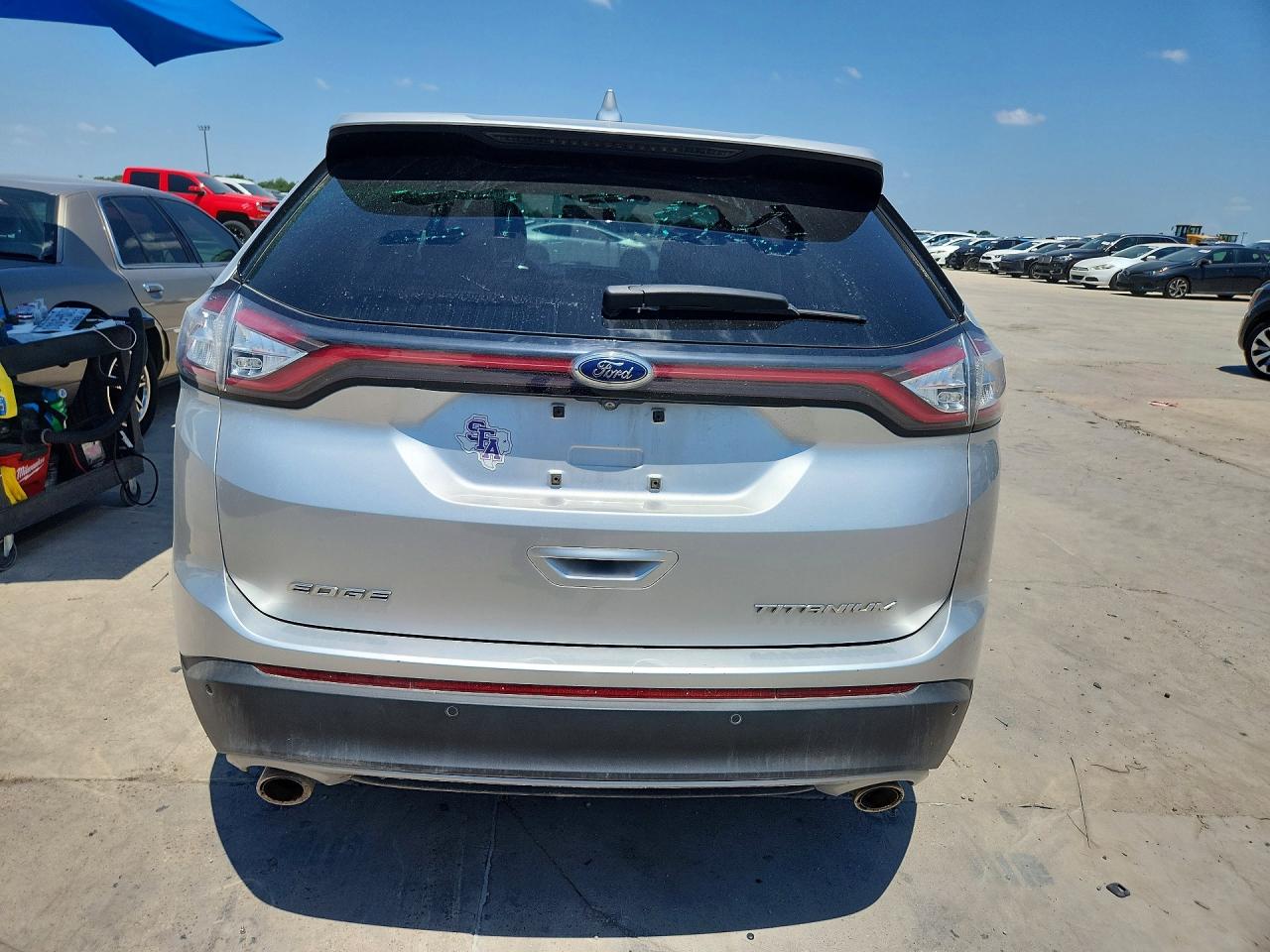 2015 Ford Edge Titanium Silver vin: 2FMTK3K85FBB31021