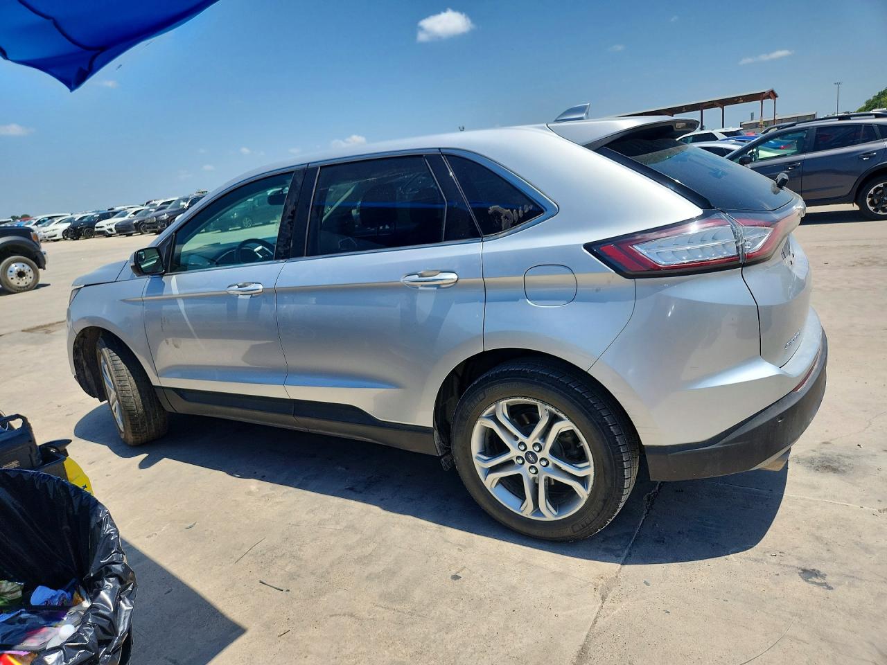 2015 Ford Edge Titanium Silver vin: 2FMTK3K85FBB31021