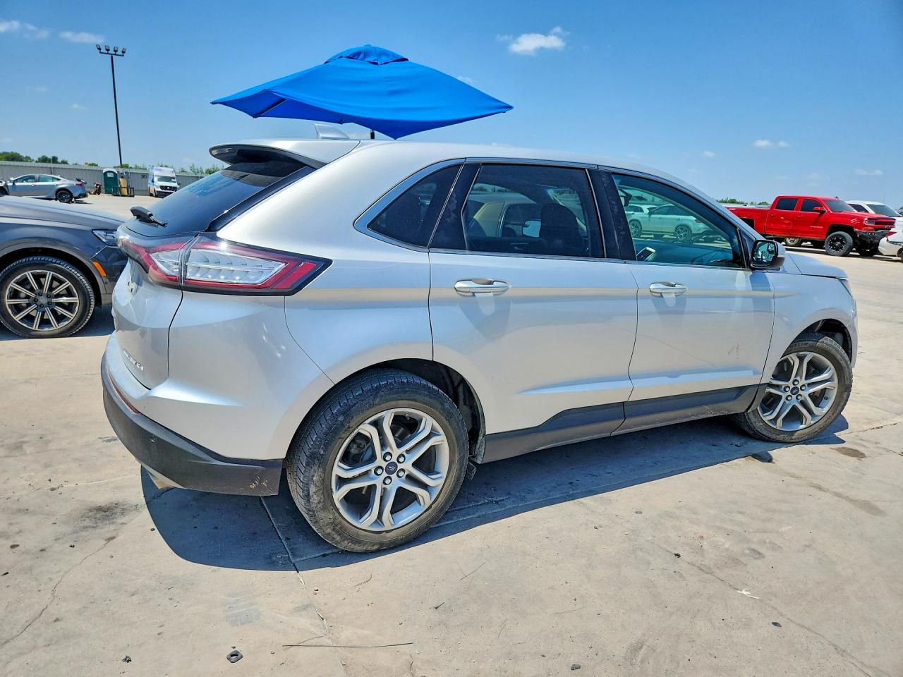 2015 Ford Edge Titanium Silver vin: 2FMTK3K85FBB31021