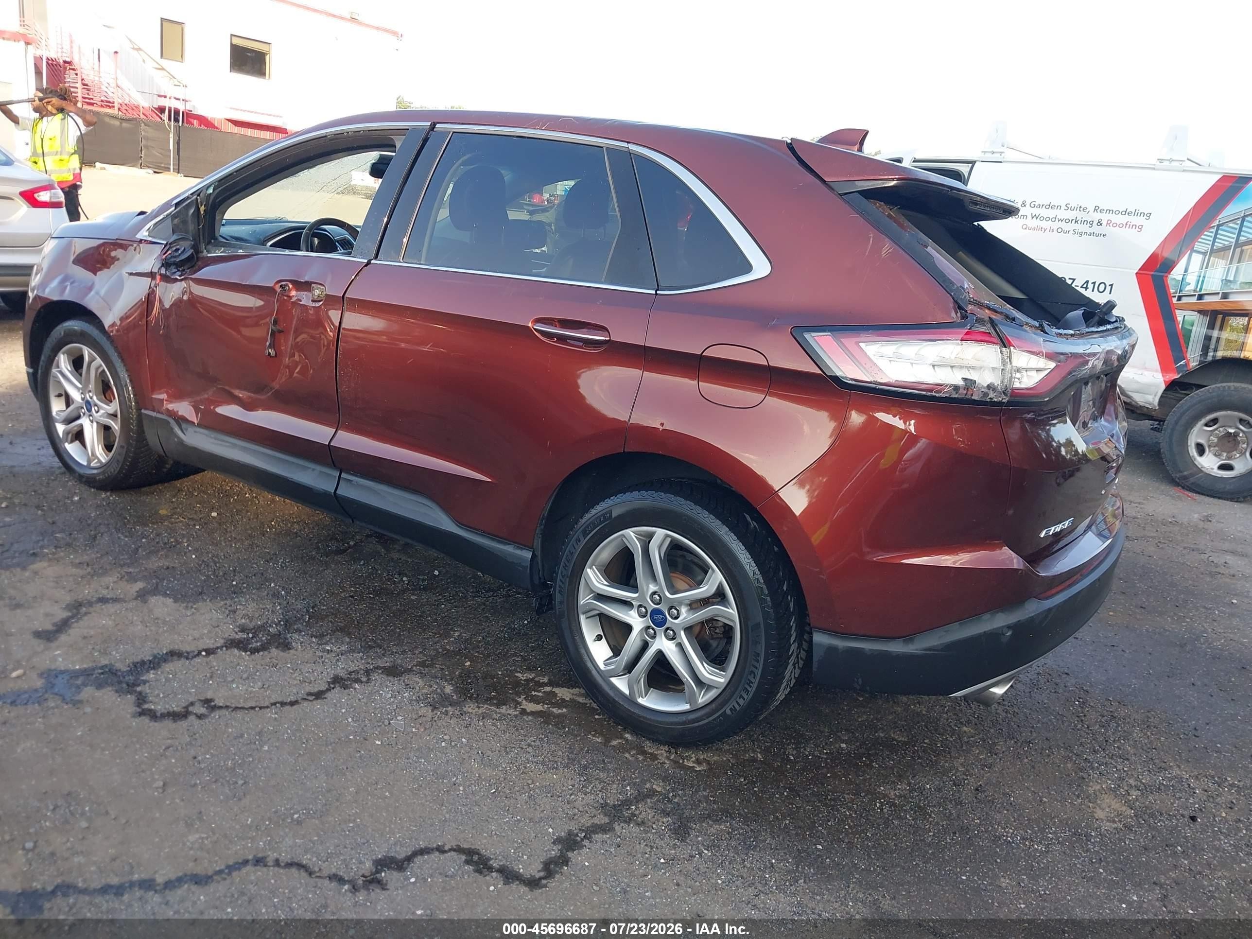 2015 Ford Edge Titanium Orange vin: 2FMTK3K85FBB89663