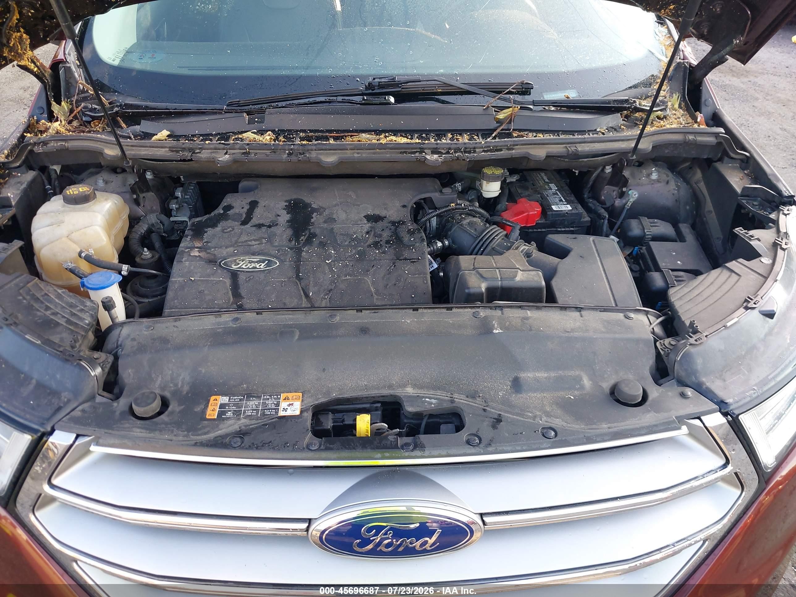 2015 Ford Edge Titanium Orange vin: 2FMTK3K85FBB89663