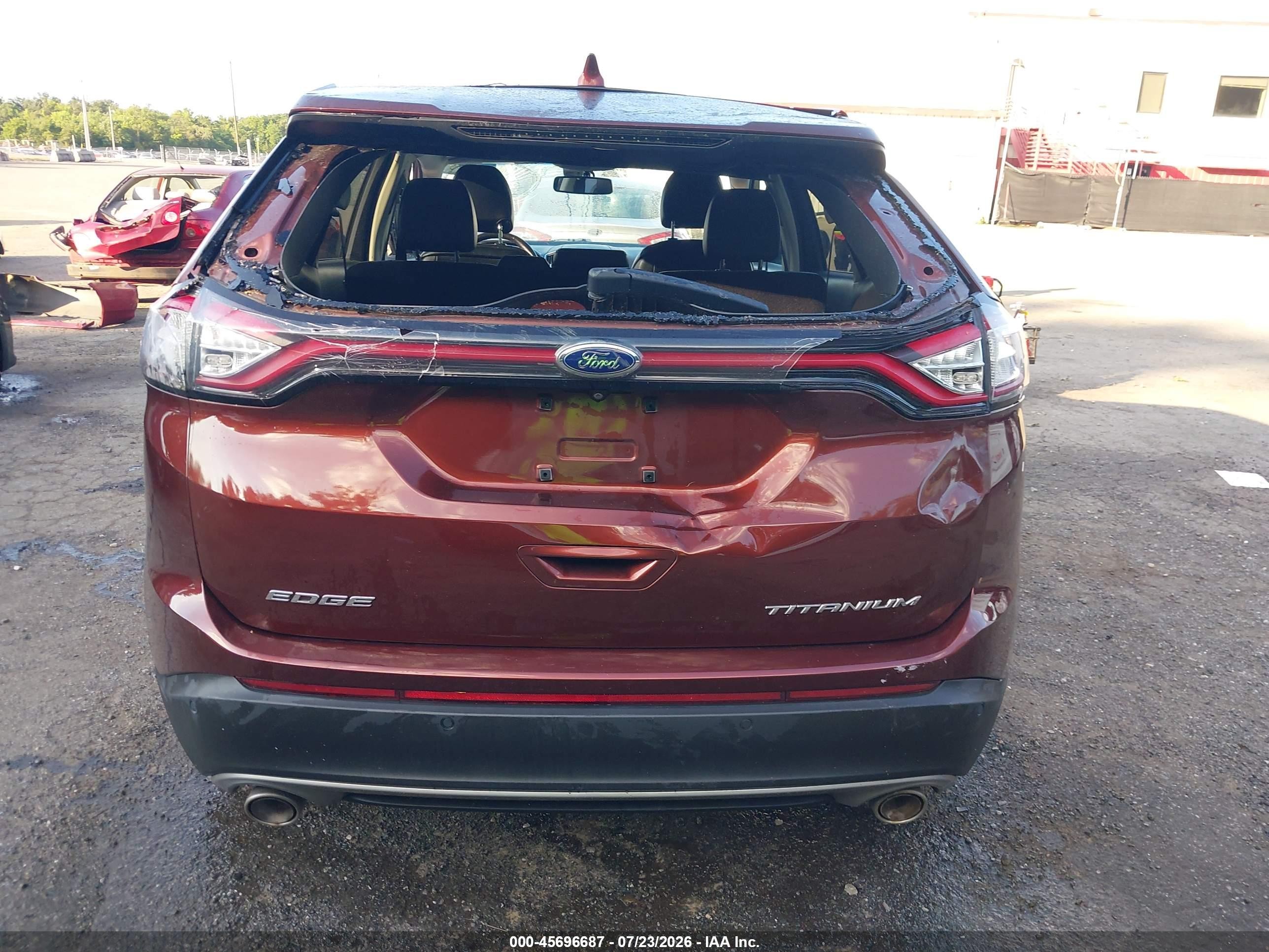 2015 Ford Edge Titanium Orange vin: 2FMTK3K85FBB89663