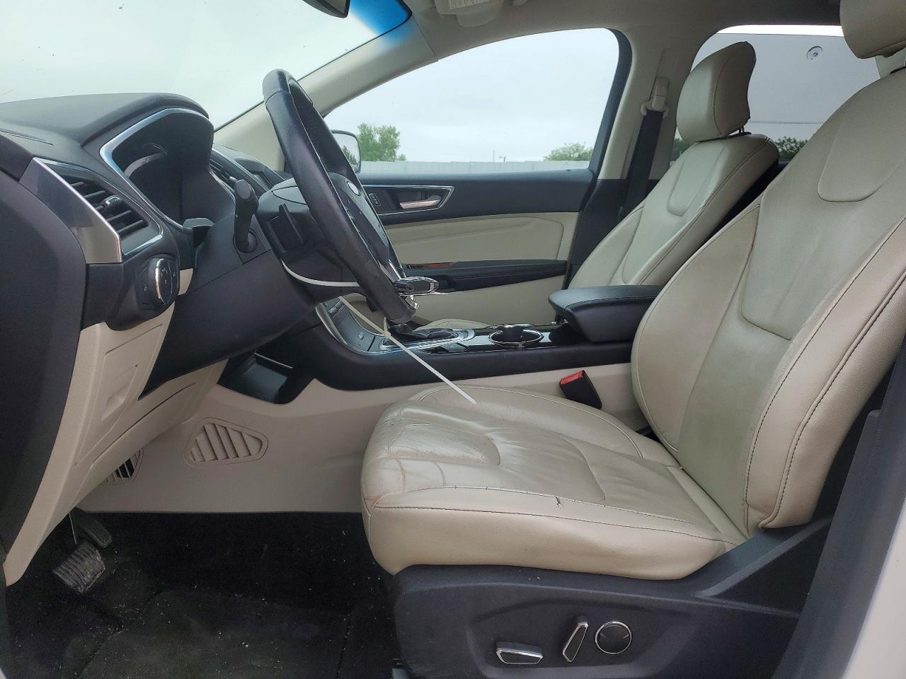 2015 Ford Edge Titanium White vin: 2FMTK3K85FBC38988