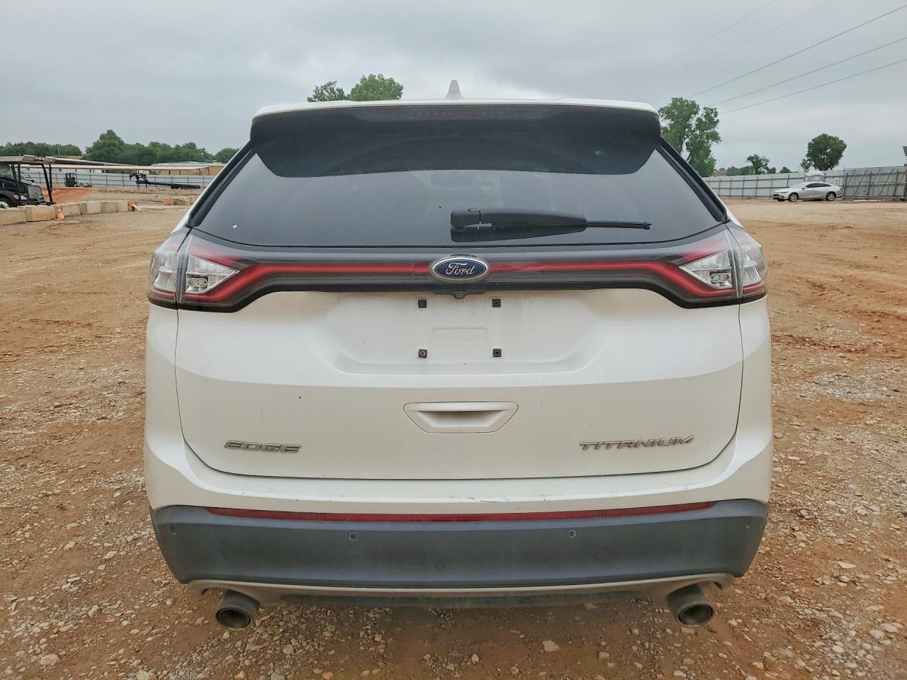 2015 Ford Edge Titanium White vin: 2FMTK3K85FBC38988