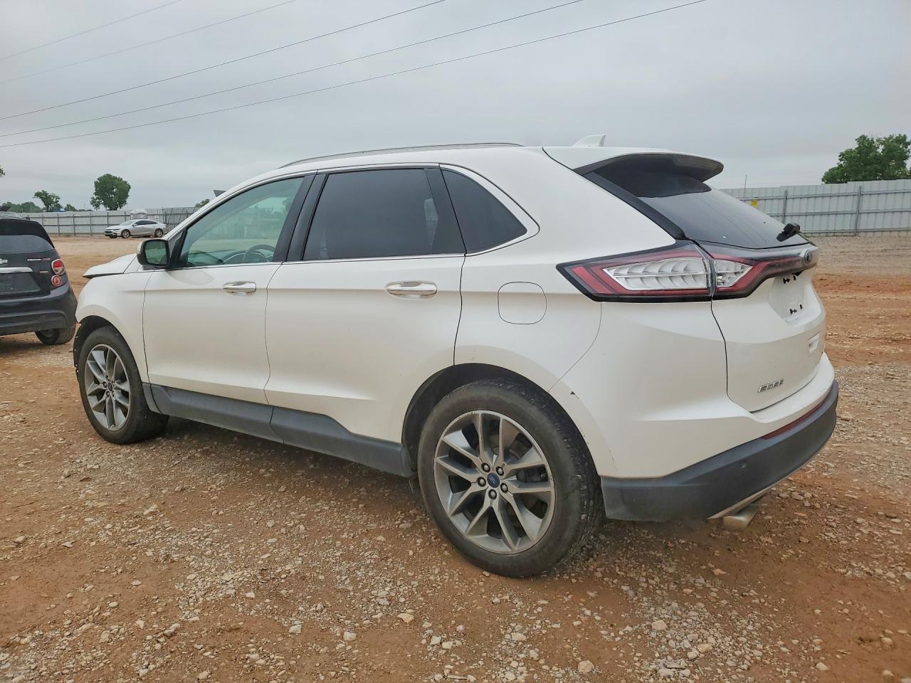 2015 Ford Edge Titanium White vin: 2FMTK3K85FBC38988