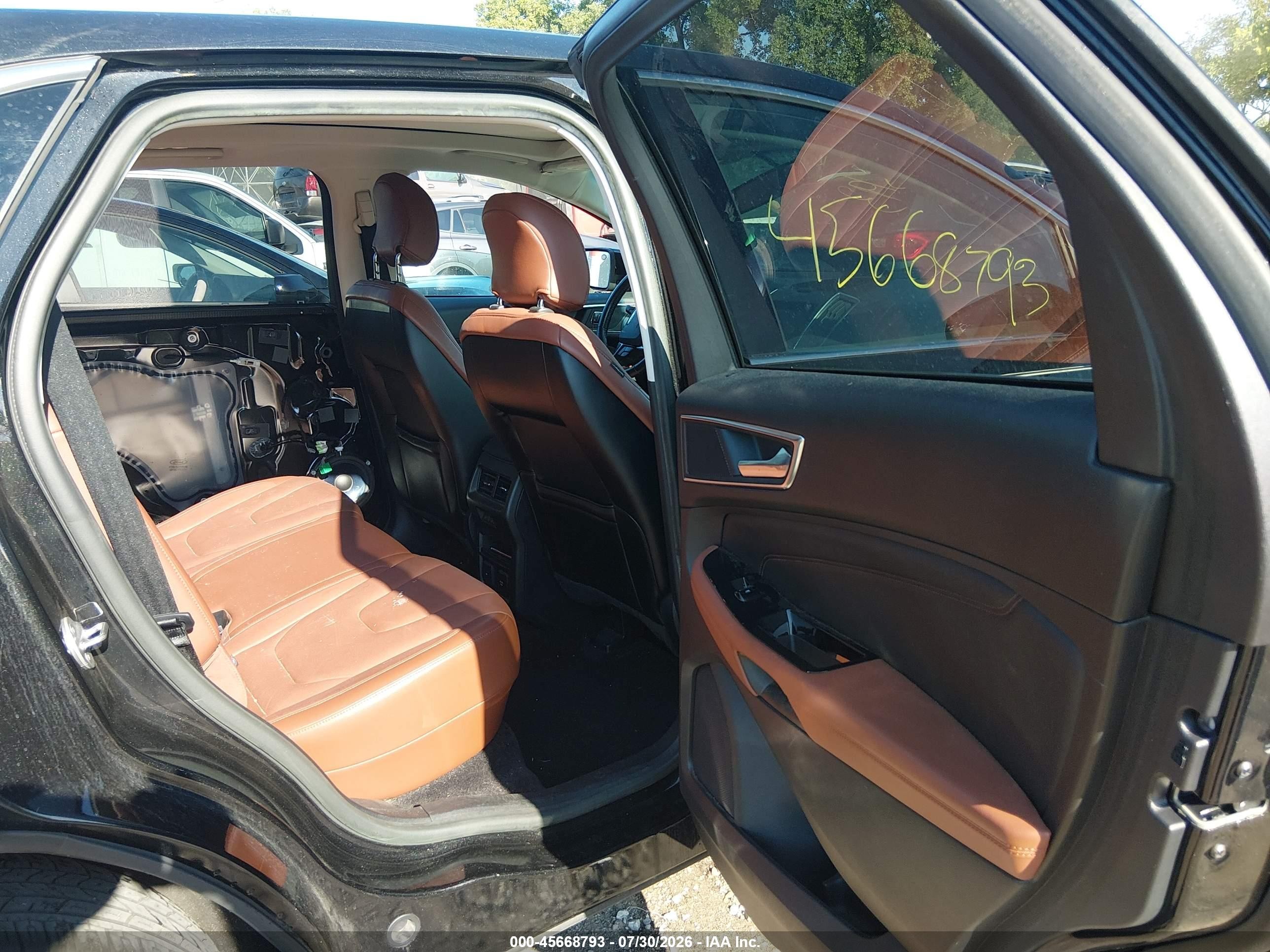 2015 Ford Edge Titanium Black vin: 2FMTK3K86FBB89557