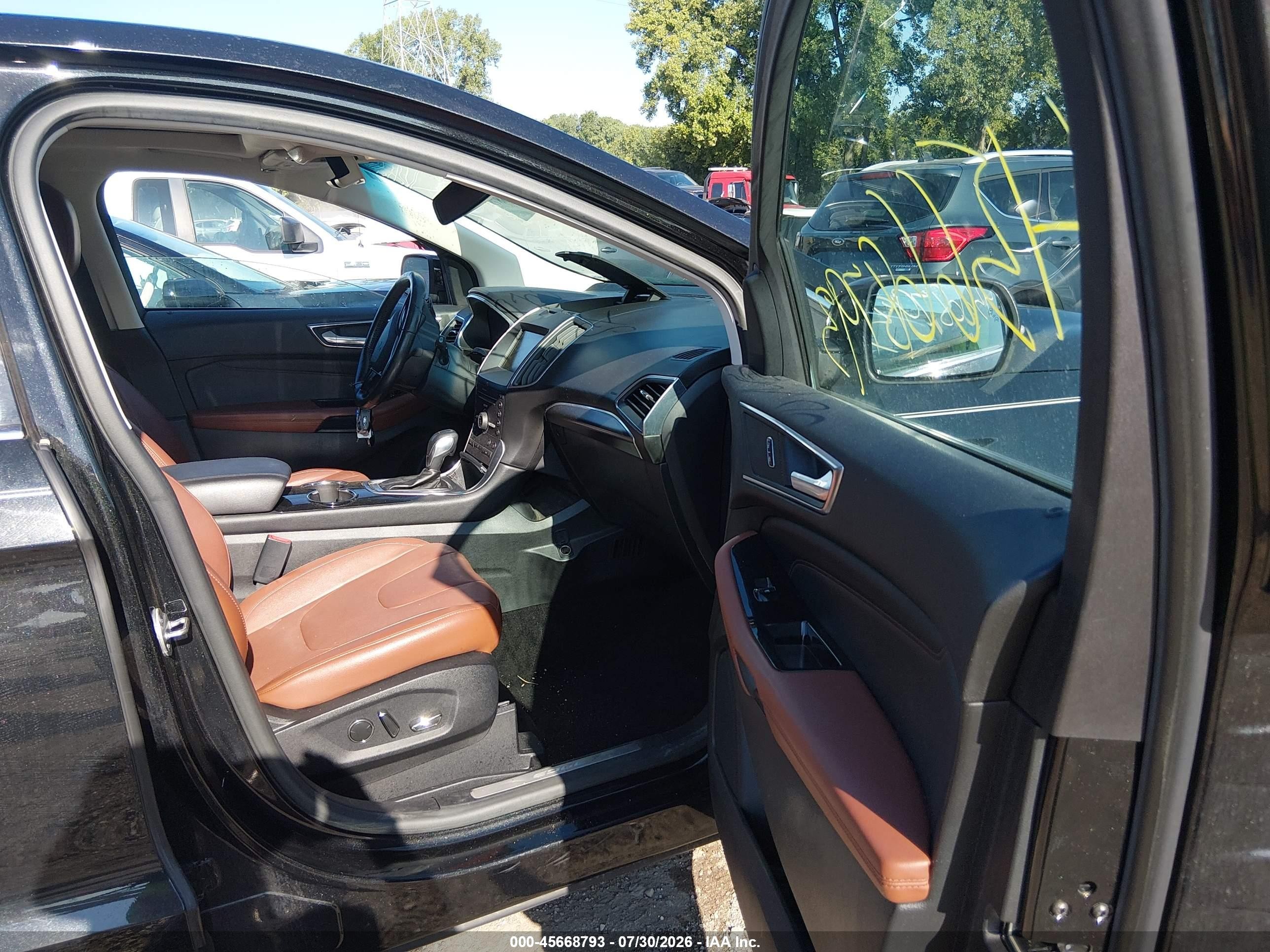 2015 Ford Edge Titanium Black vin: 2FMTK3K86FBB89557