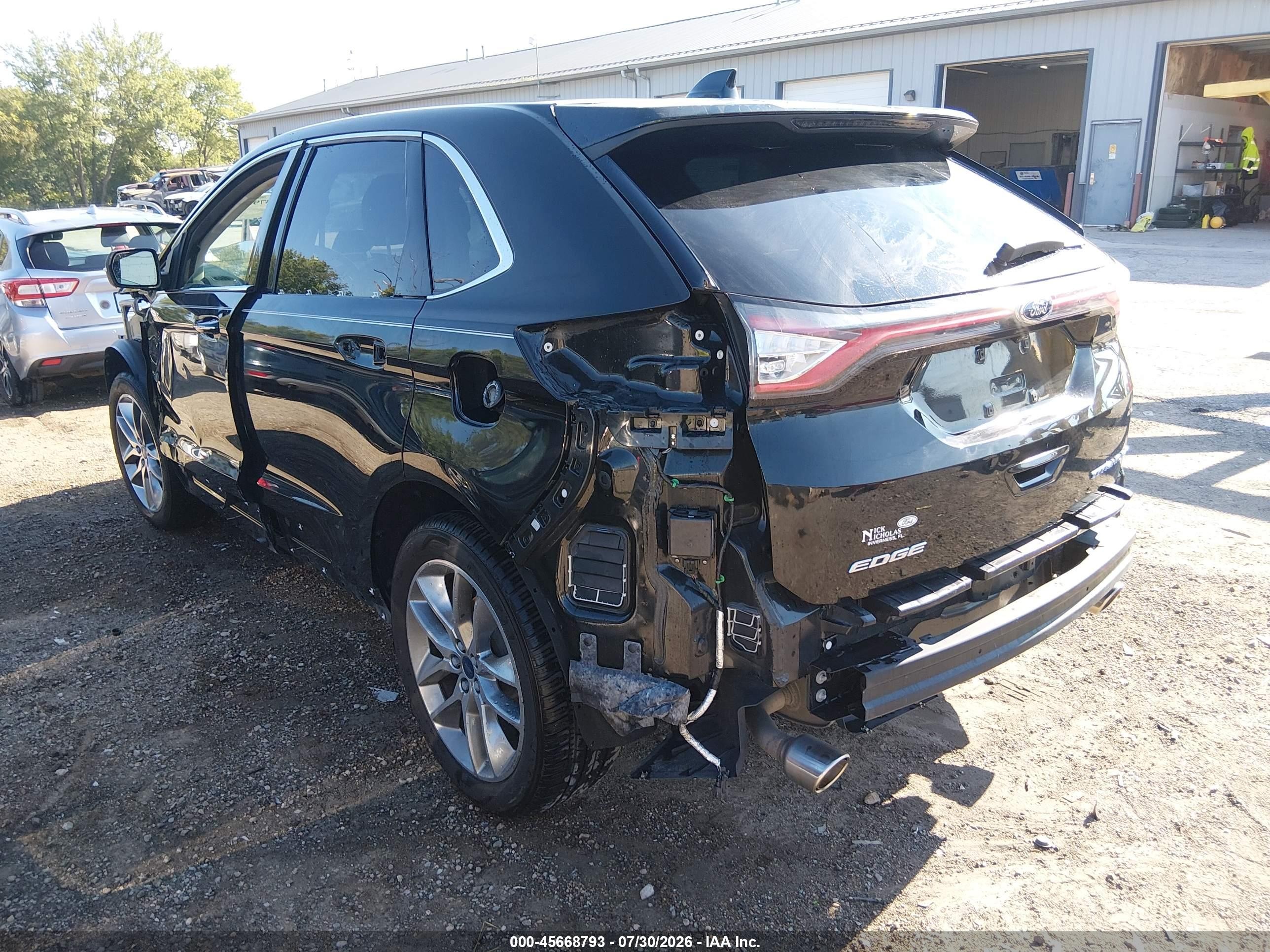 2015 Ford Edge Titanium Black vin: 2FMTK3K86FBB89557