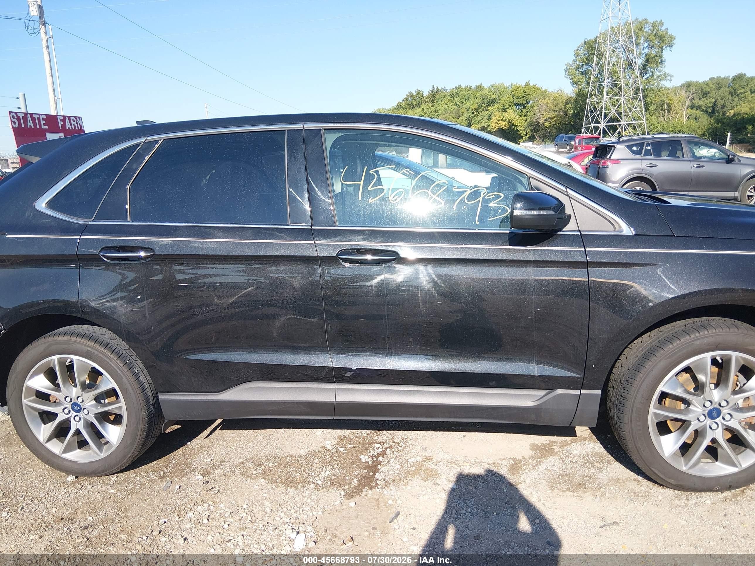 2015 Ford Edge Titanium Black vin: 2FMTK3K86FBB89557
